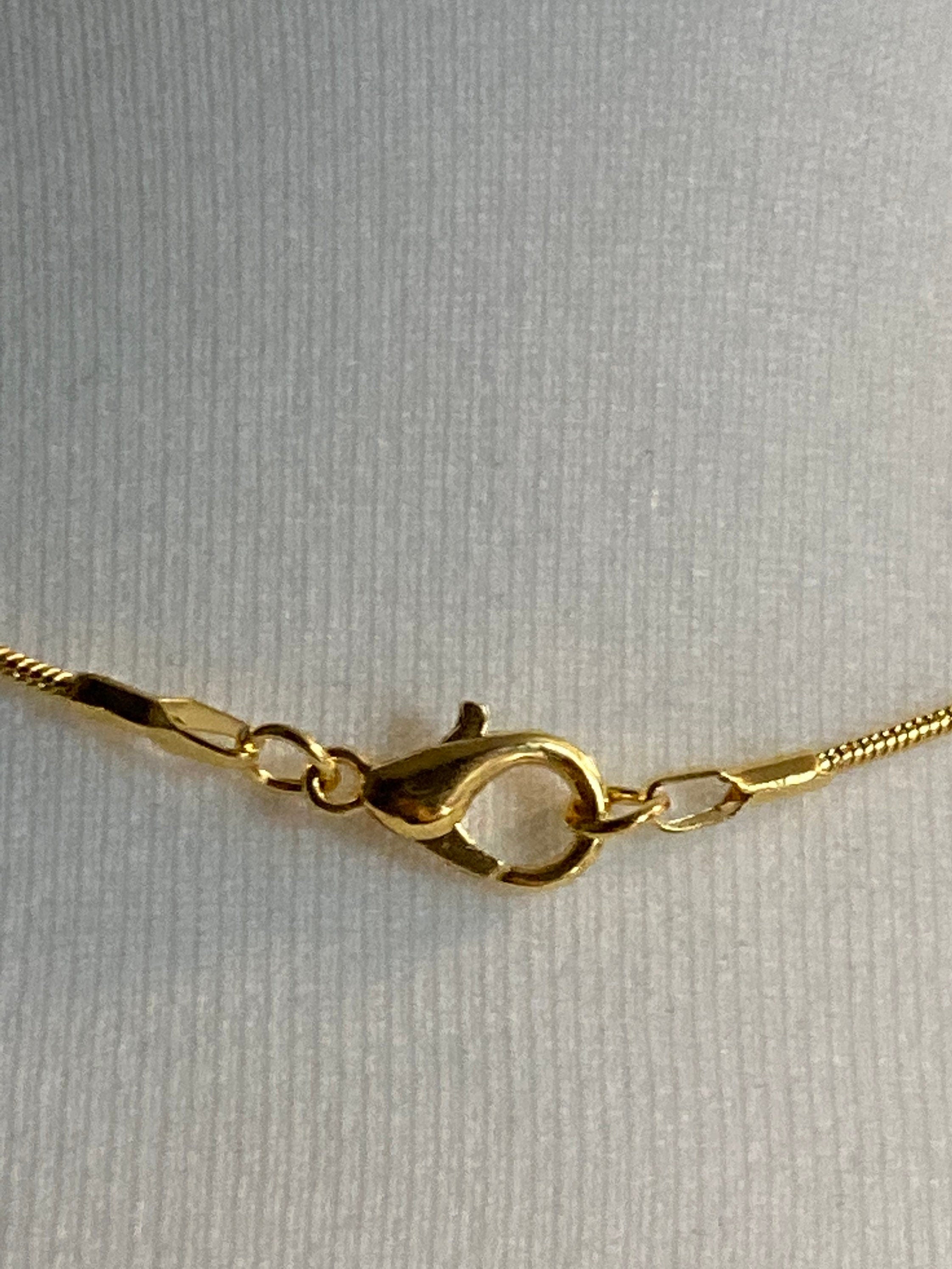 Gold Tone Snake Chain Necklace: 1.2mm, 18 inch