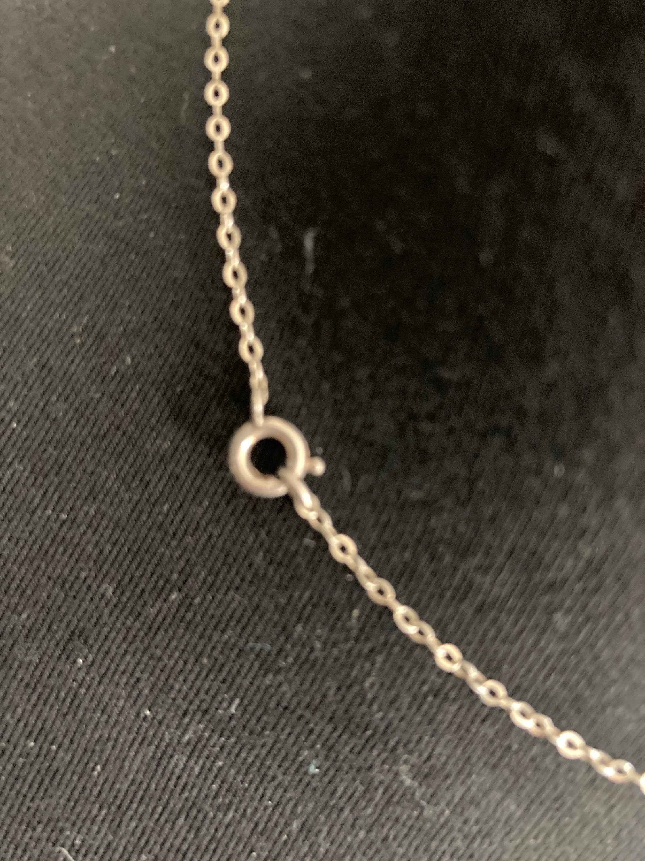 Ruby red Czech necklace Sterling silver Art Deco Open Back crystal stones