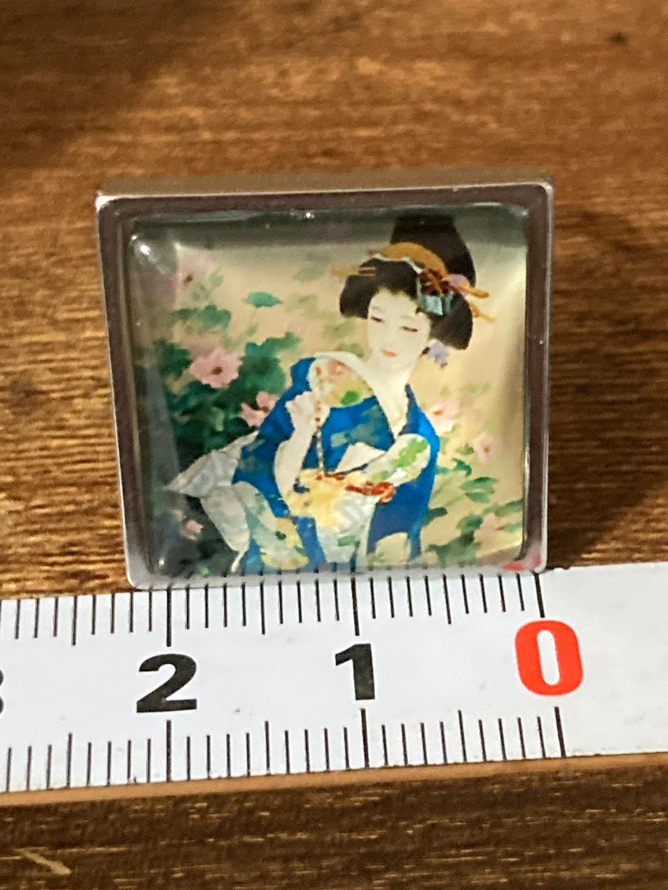 Japanese geisha girl ring adjustable size N O P Q R S