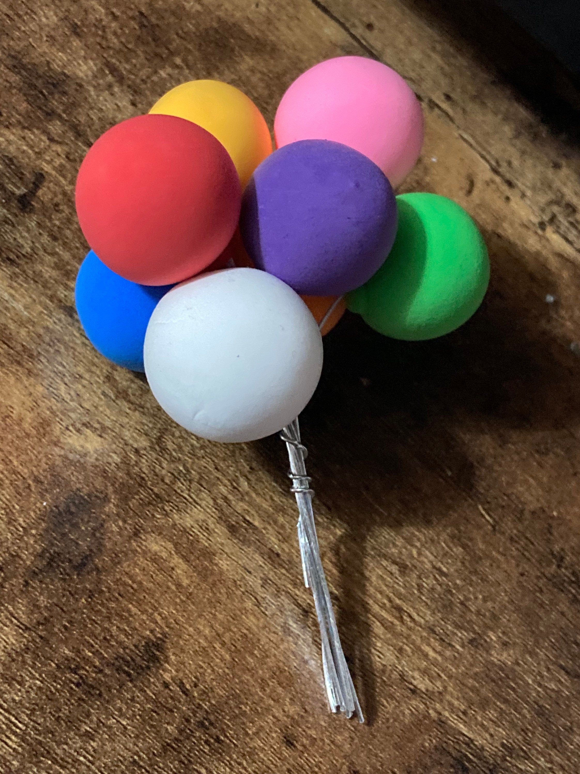 Circus rainbow balloon cake topper boys girls birthday balloons cake decorations