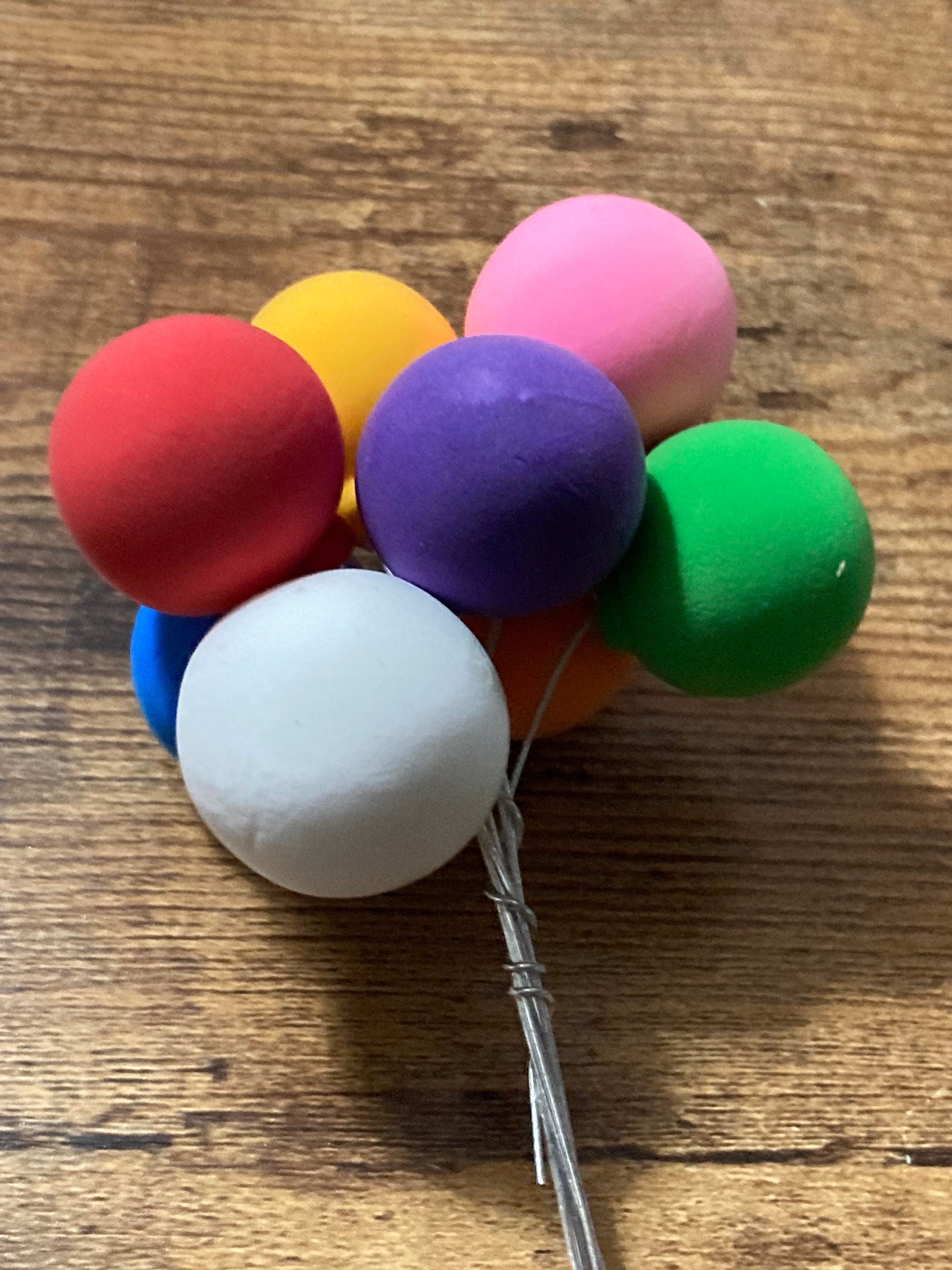 Circus rainbow balloon cake topper boys girls birthday balloons cake decorations