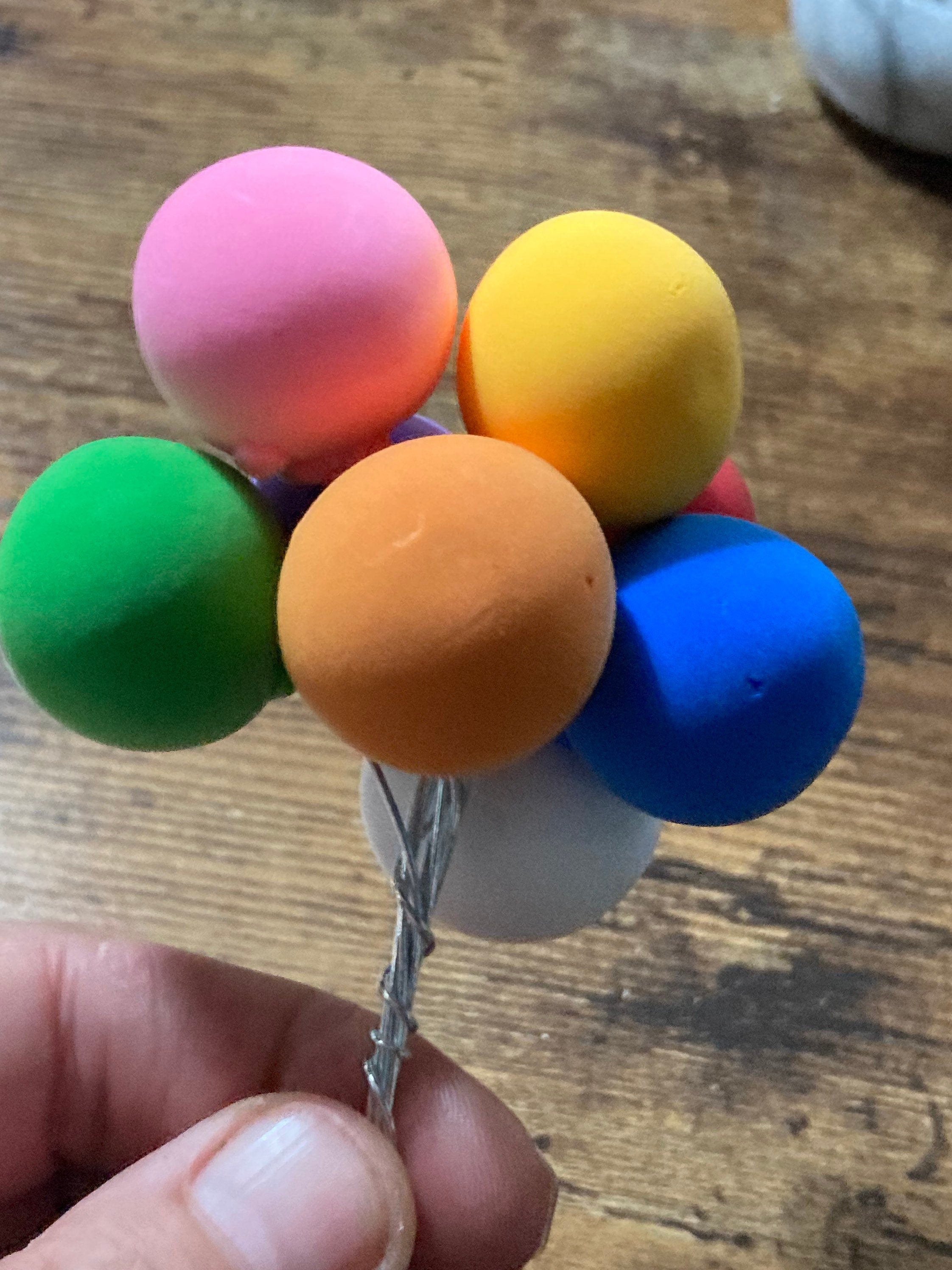 Circus rainbow balloon cake topper boys girls birthday balloons cake decorations