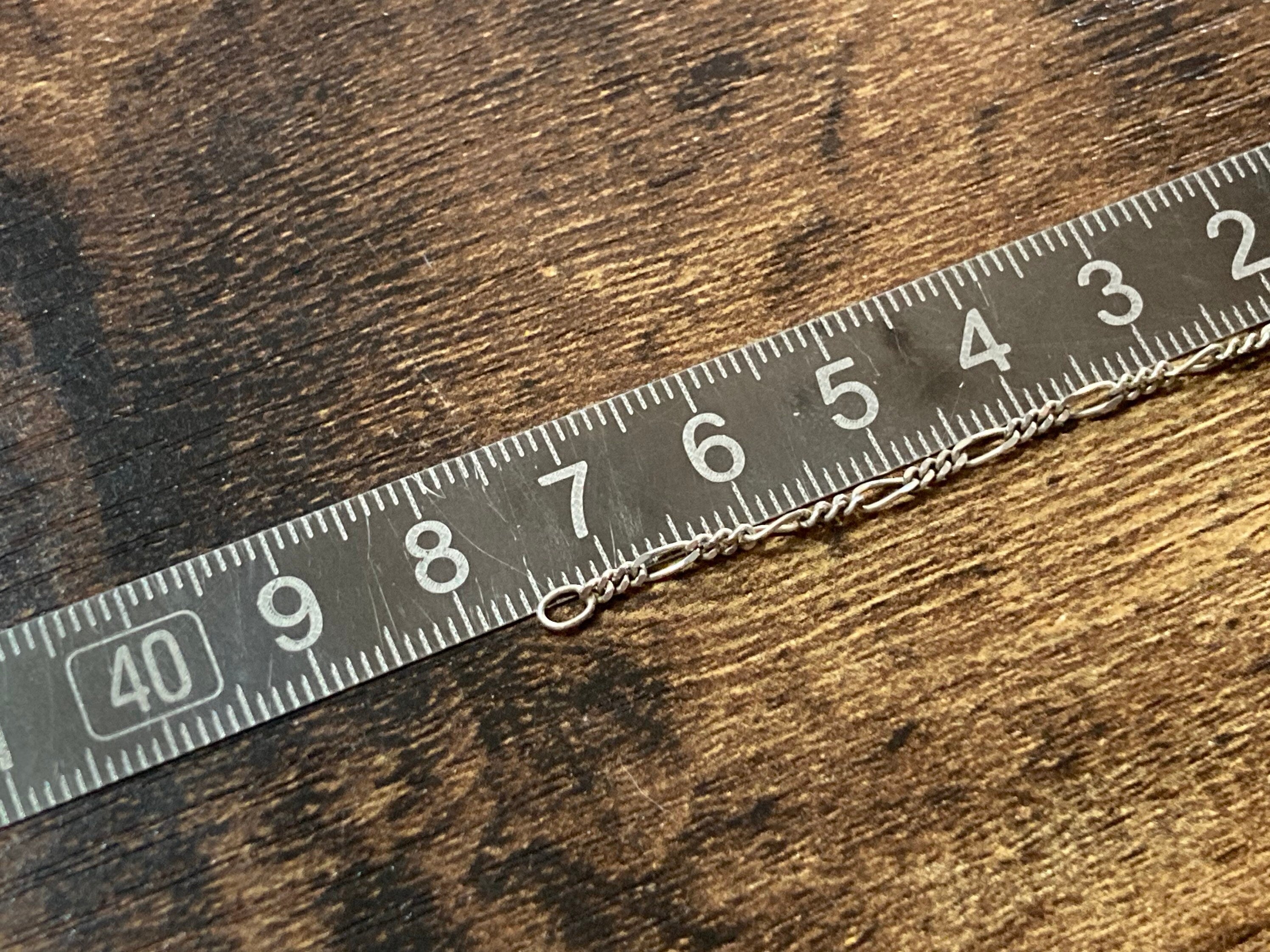 Sterling Silver Figaro chain  Jewellery Set Necklace, Bracelet & Earrings