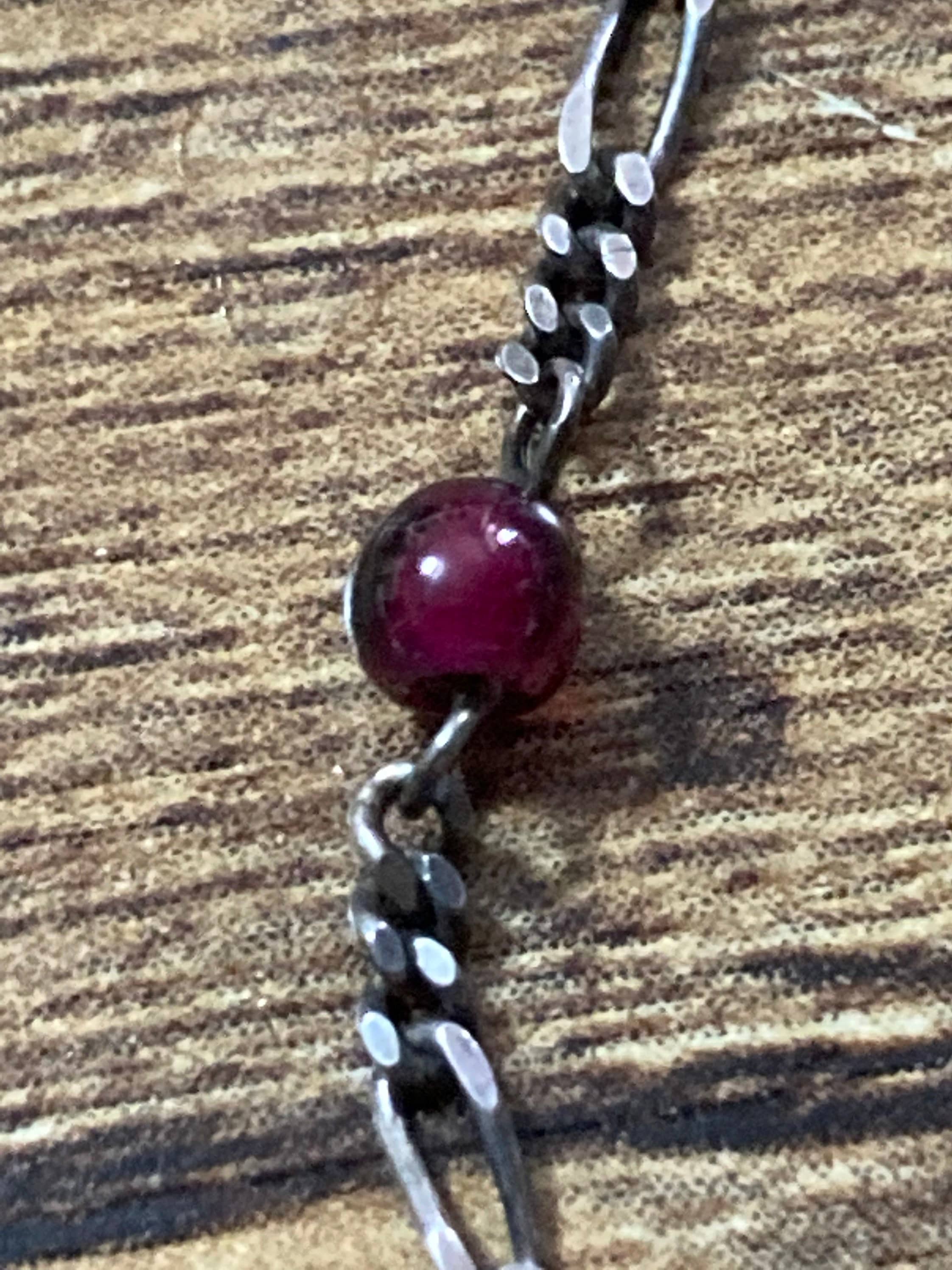 Sterling Silver Figaro chain  Jewellery Set Necklace, Bracelet & Earrings