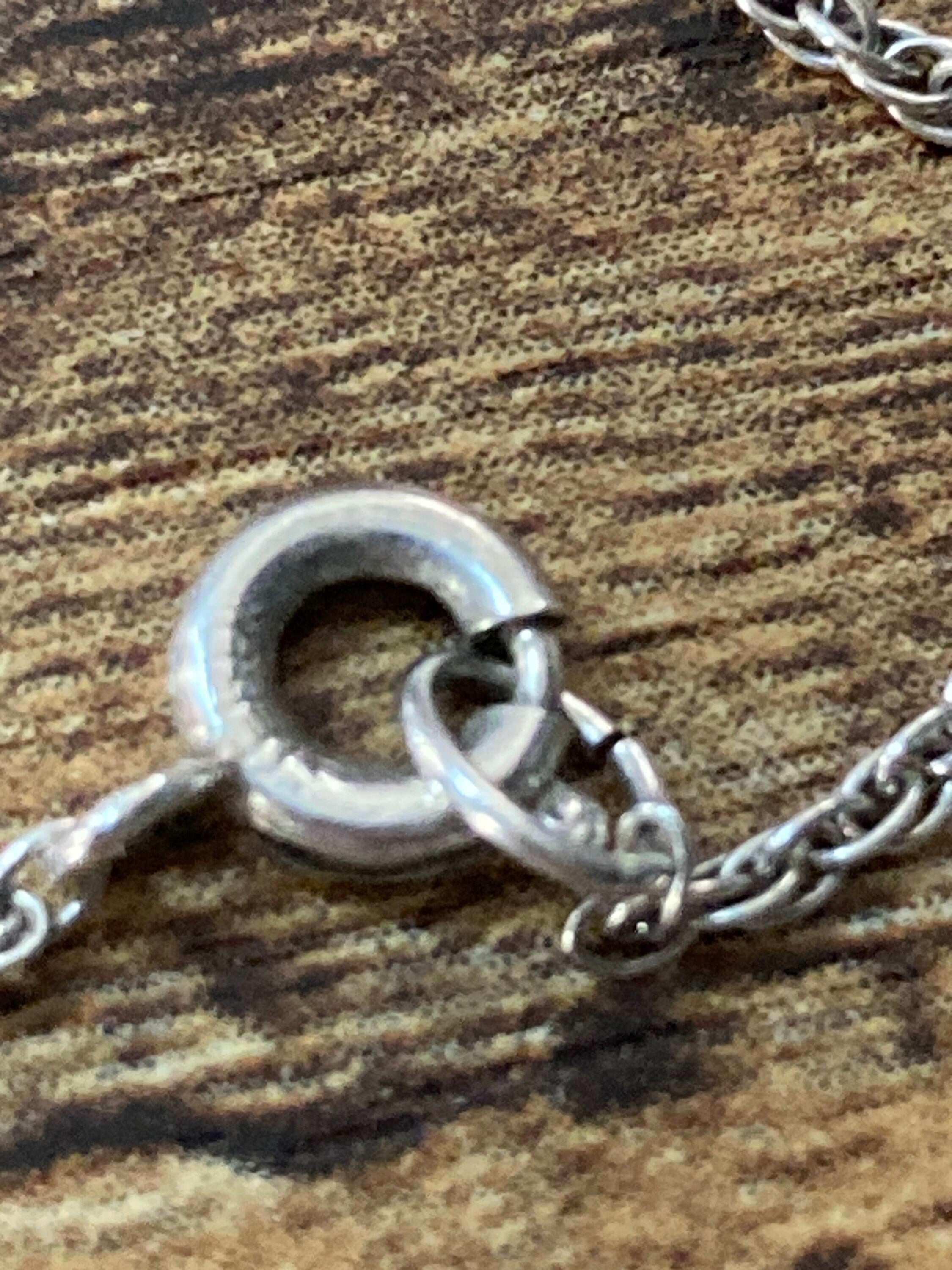 Signed TK 925 AB Aurora borealis diamanté necklace