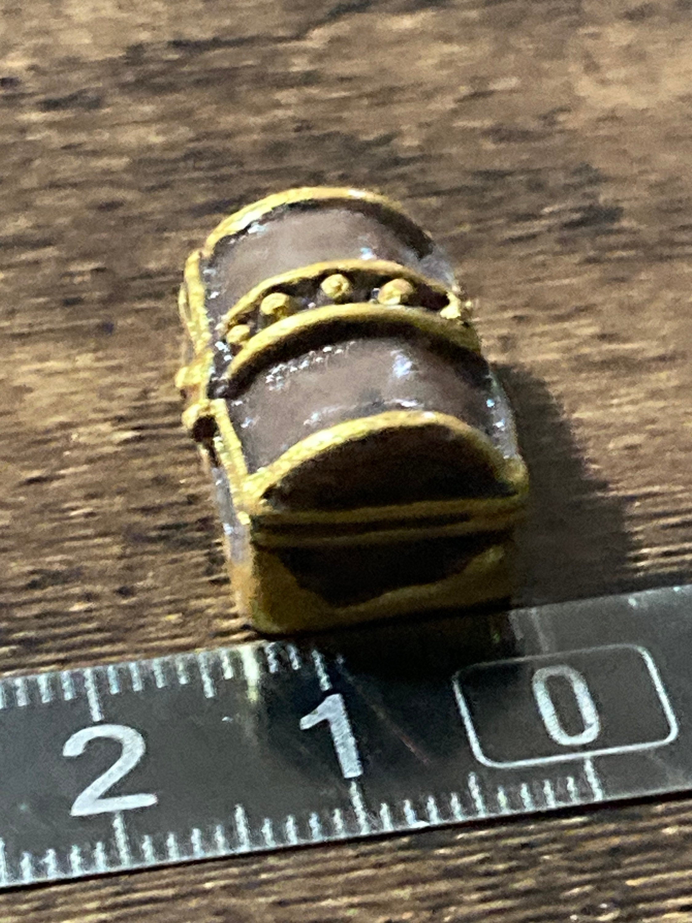 miniature deep sea pirate treasure chest cake topper decoration brown gold