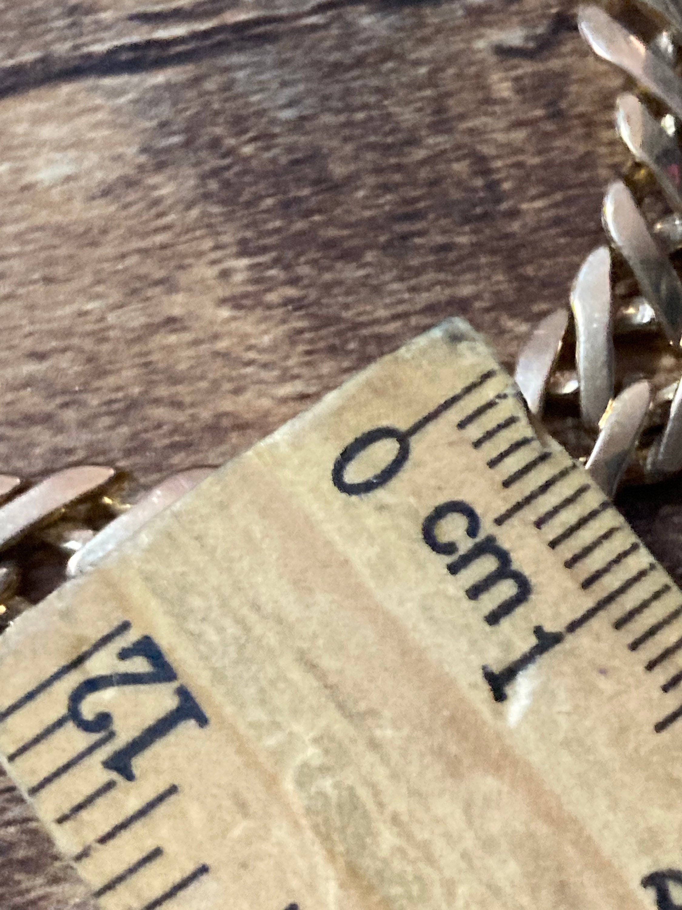 gold plated plain chain link bracelet, Retro 1980s