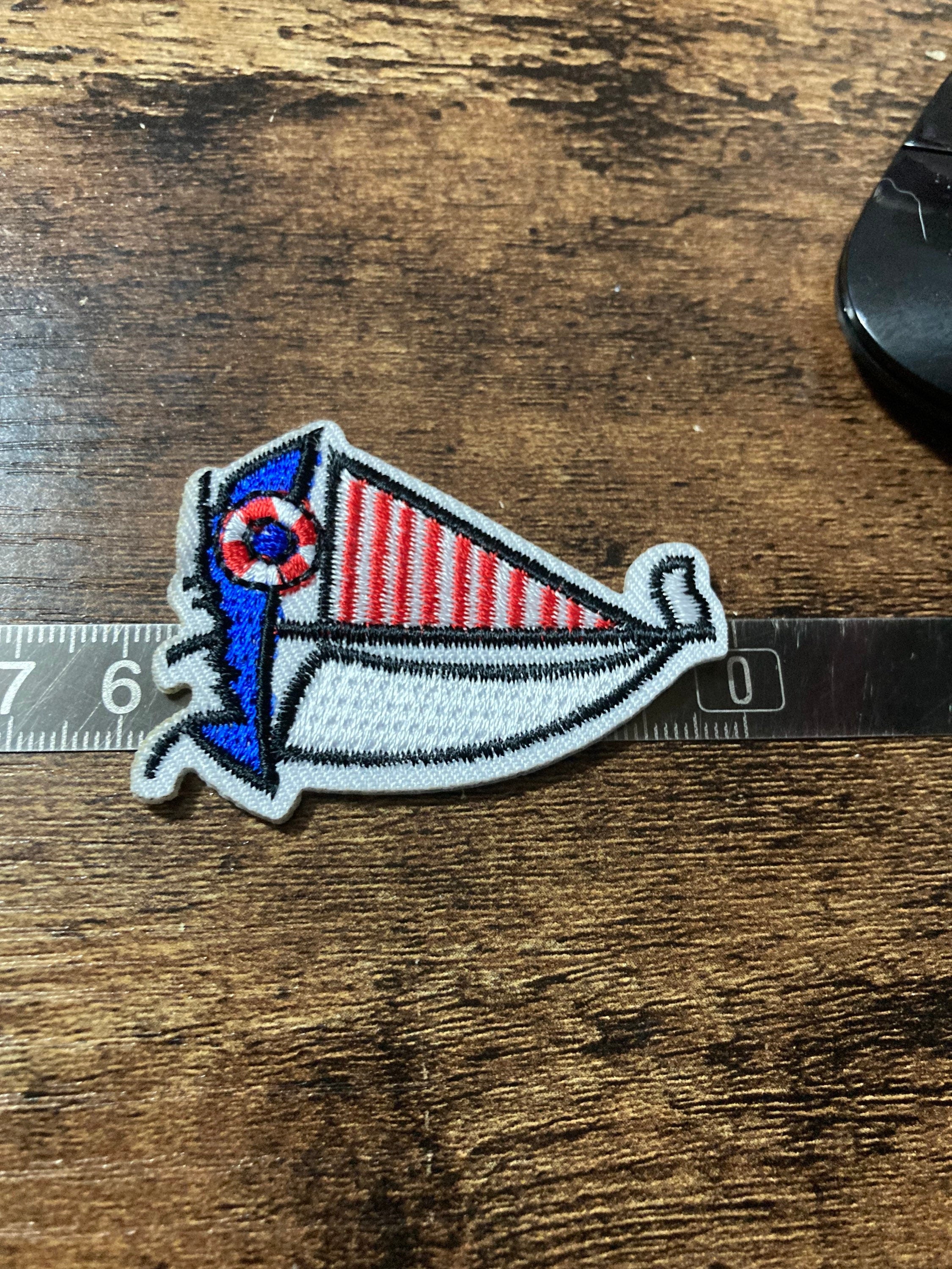 Iron On Nautical sailing boat Patch craft appliqué