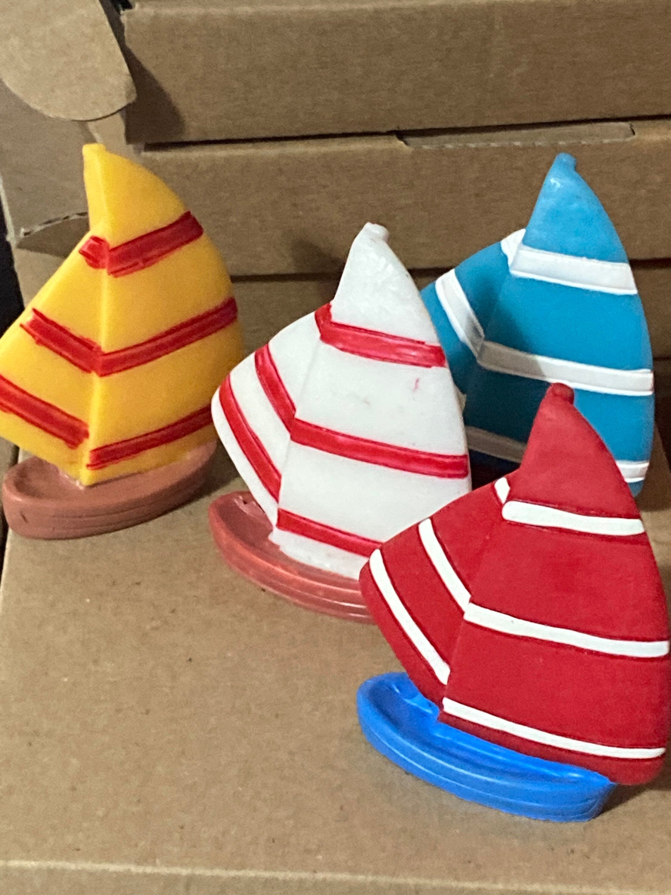 Miniature Sailing Boat Cake Topper: 5cm Nautical Decoration