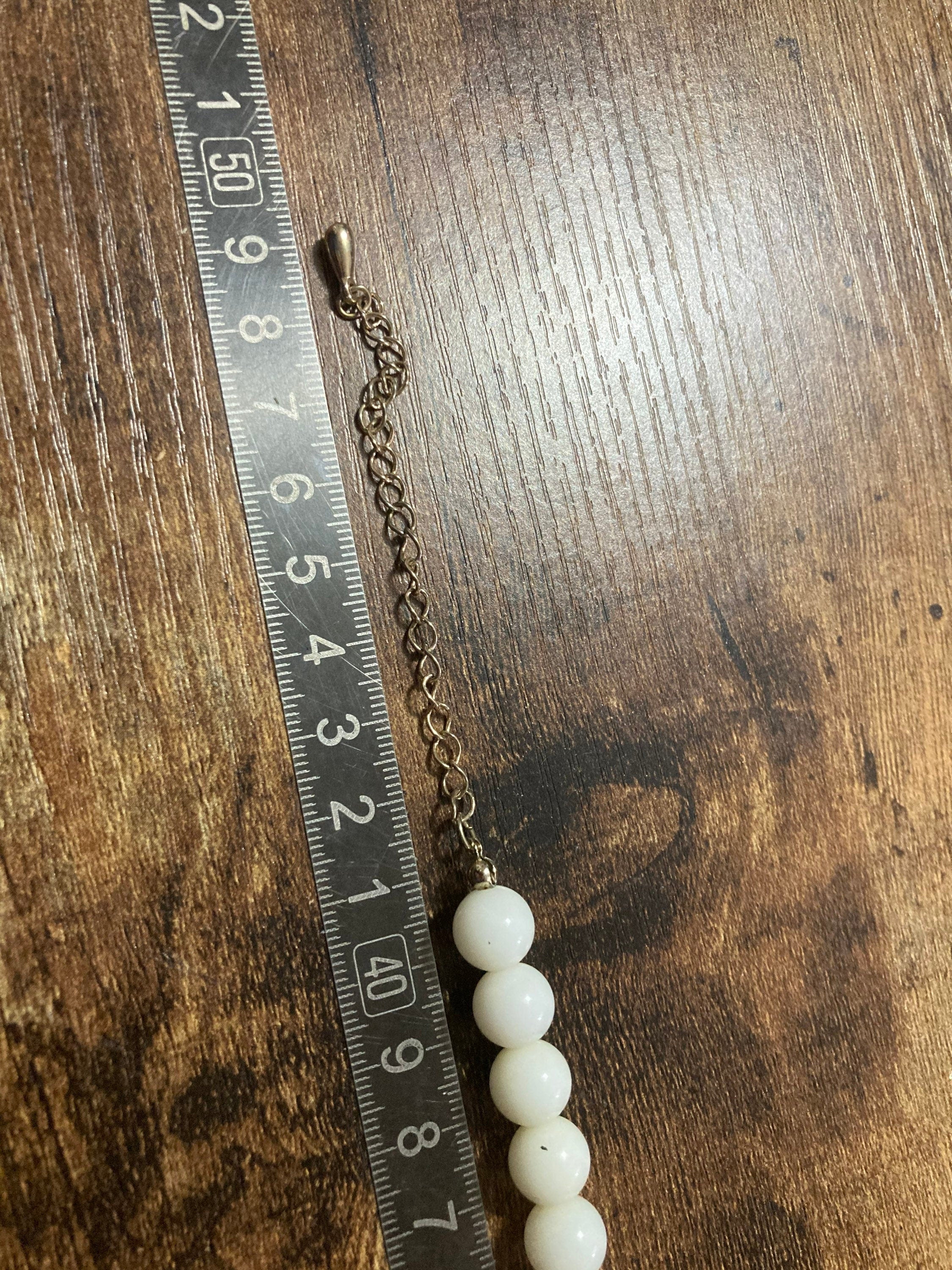 vintage gold tone cream enamel choker chunky necklace