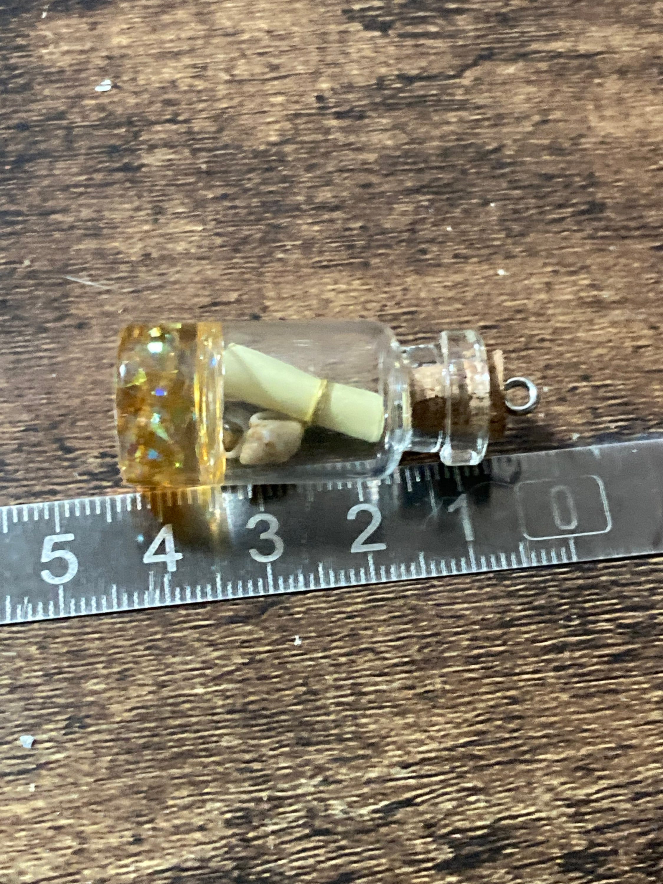 4cm write your own message in a bottle charm nautical seaside beach glass cork pendants