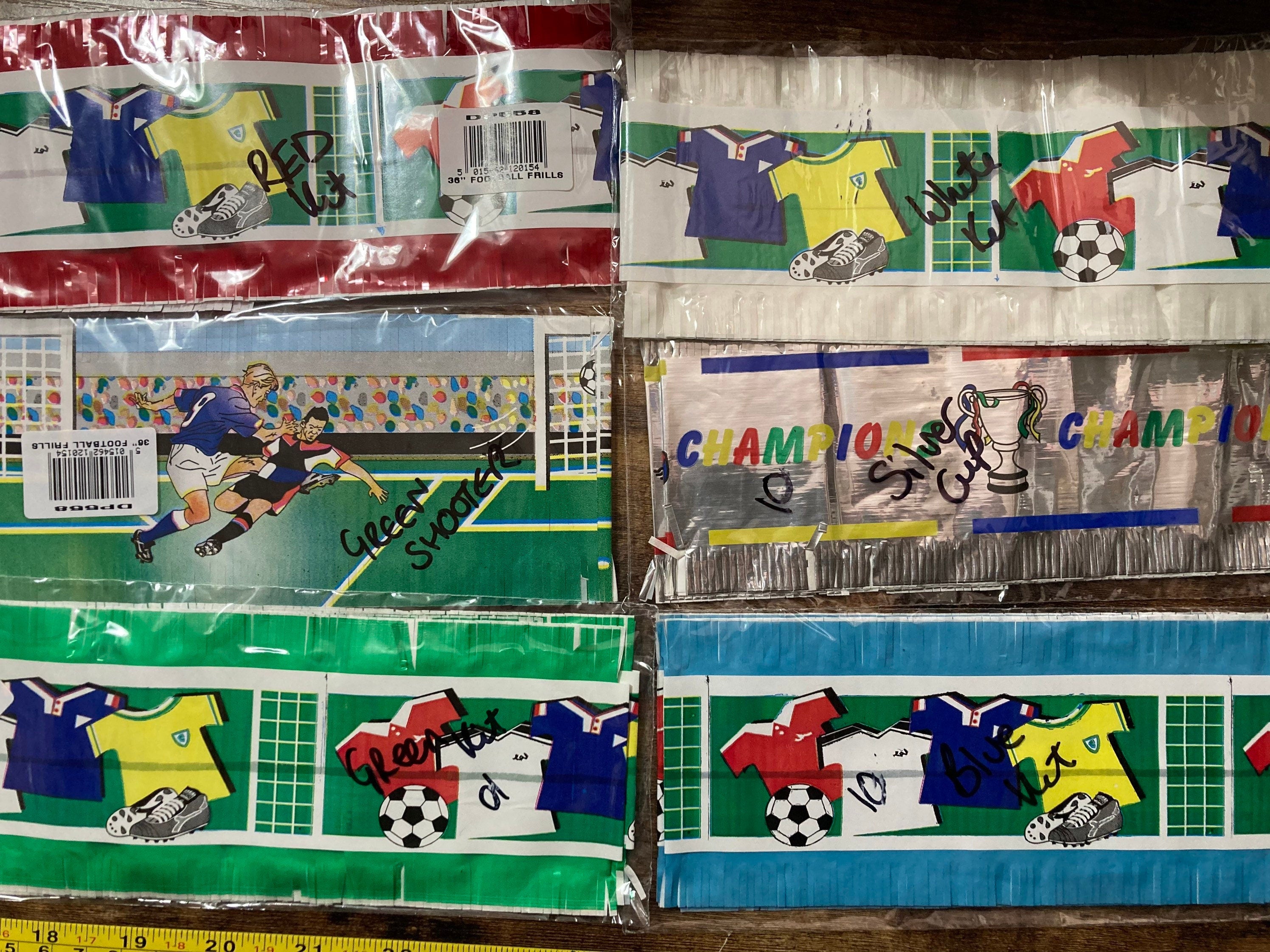 football paper cake frills, six designs birthday Father’s Day sports