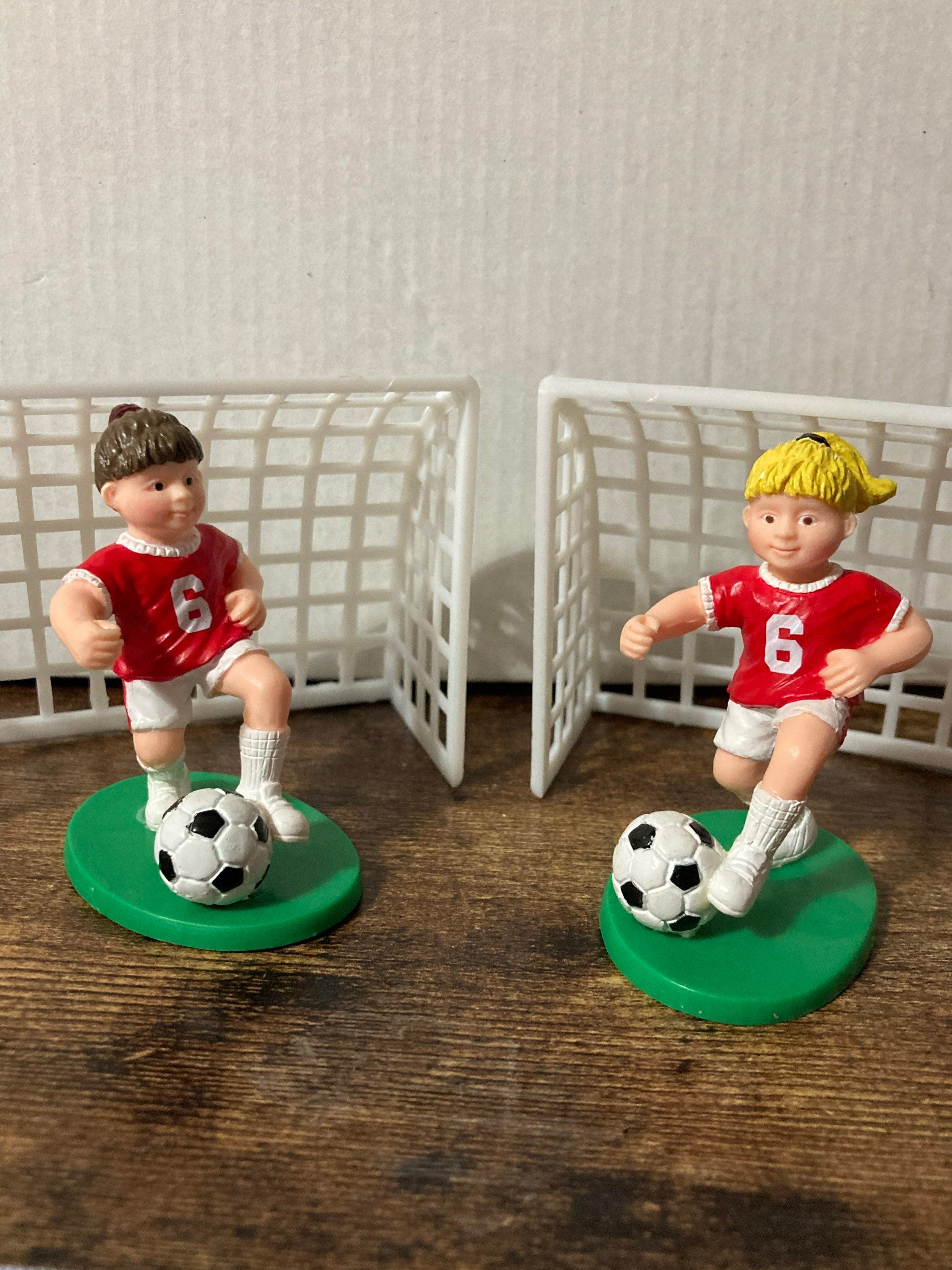 Women’s girls football cake topper decoration player and goal lionesses ladies soccer