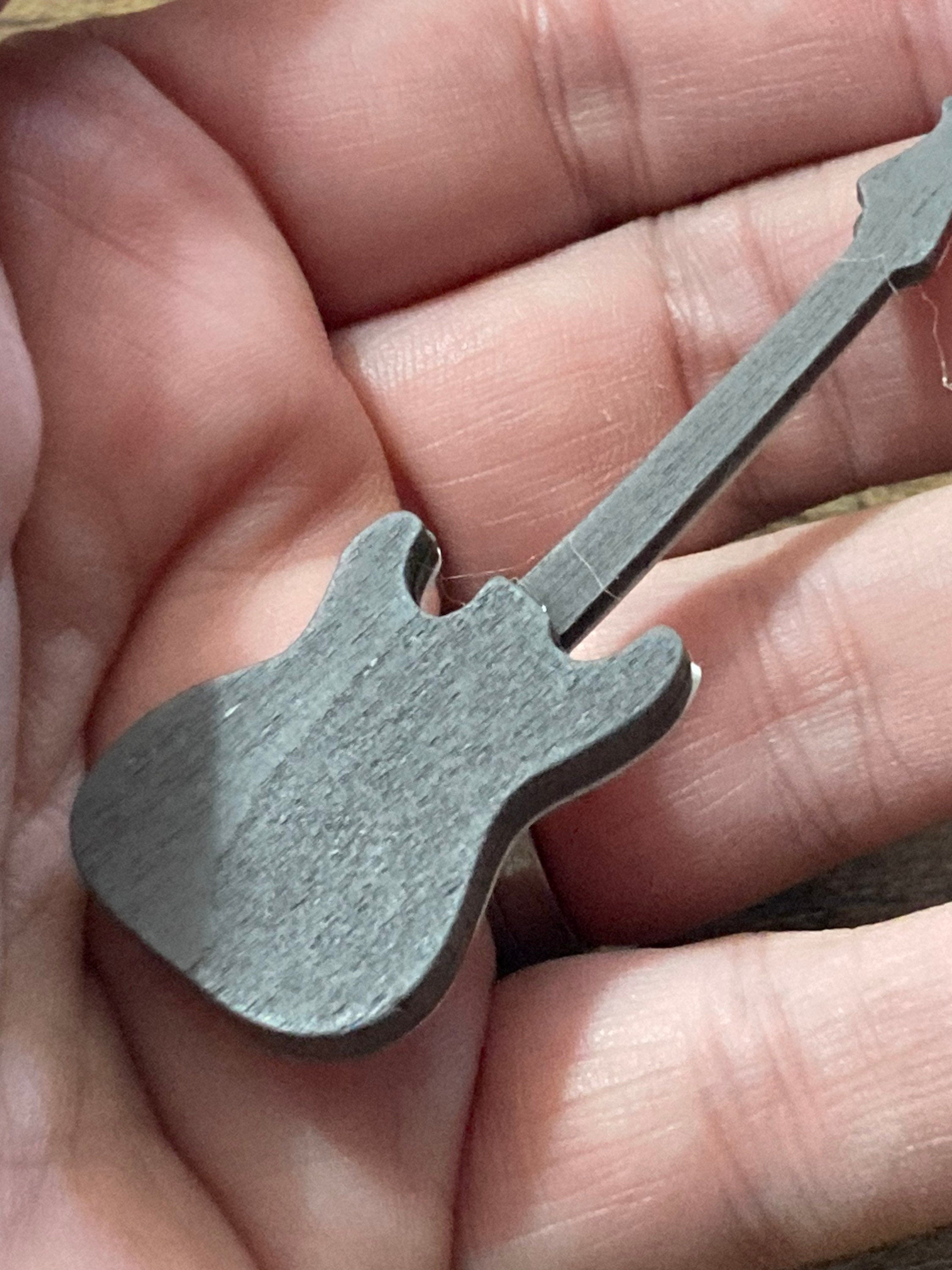 Electric guitar cake topper decoration dolls house miniature musical instrument for rock guitarist