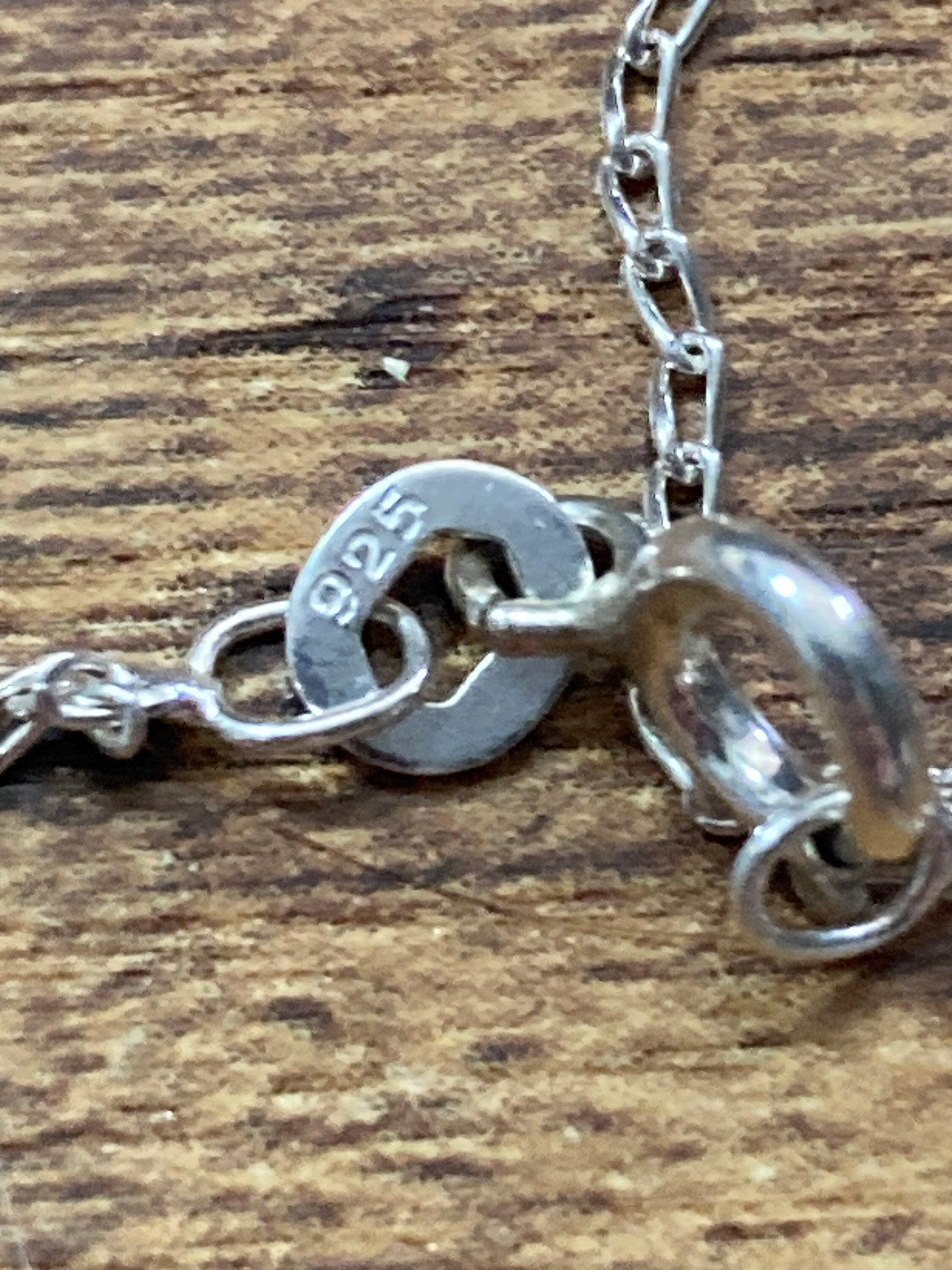 925 Sterling silver chain, fine necklace 1.4gm 40cm