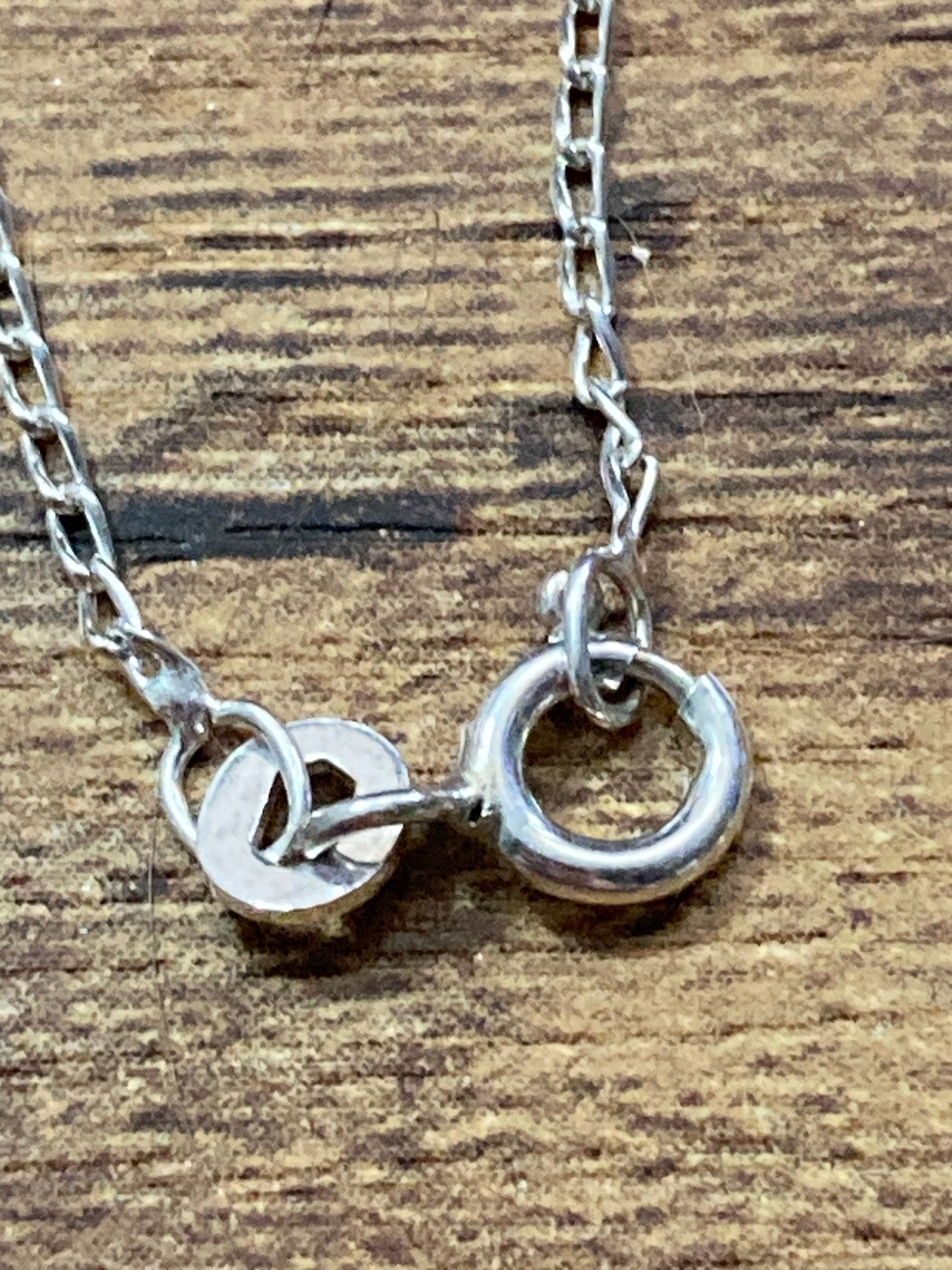 925 Sterling silver chain, fine necklace 1.4gm 40cm