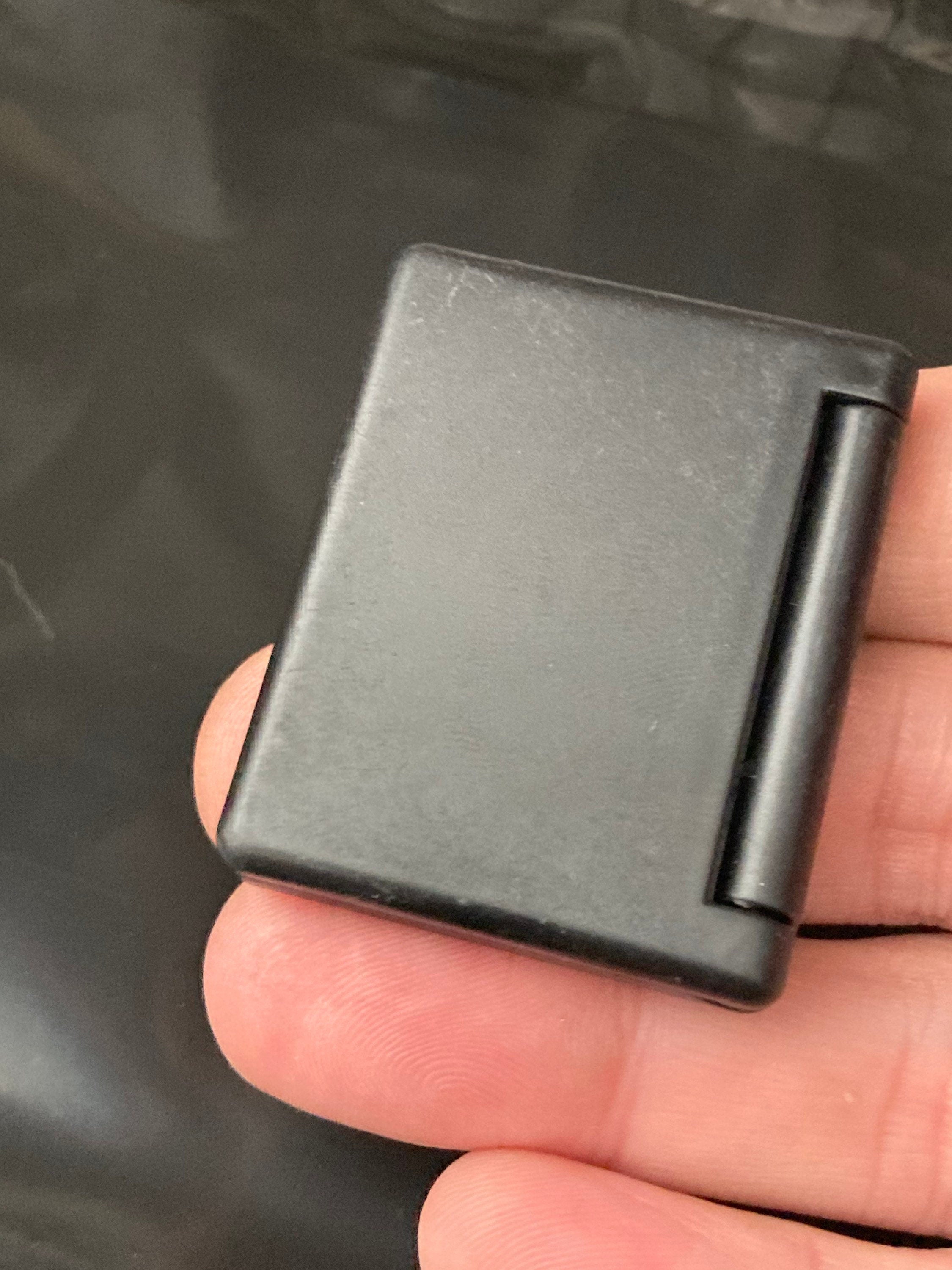 Miniature Black laptop computer cake topper decoration, dollhouse naught elf prop