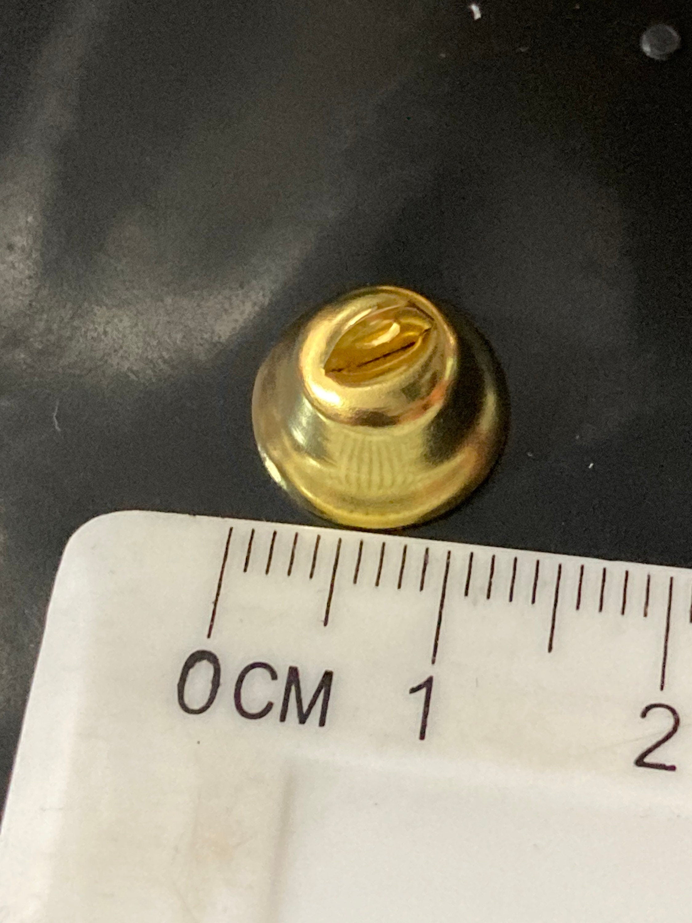 Pack of 24 gold metal mini bells Christmas craft