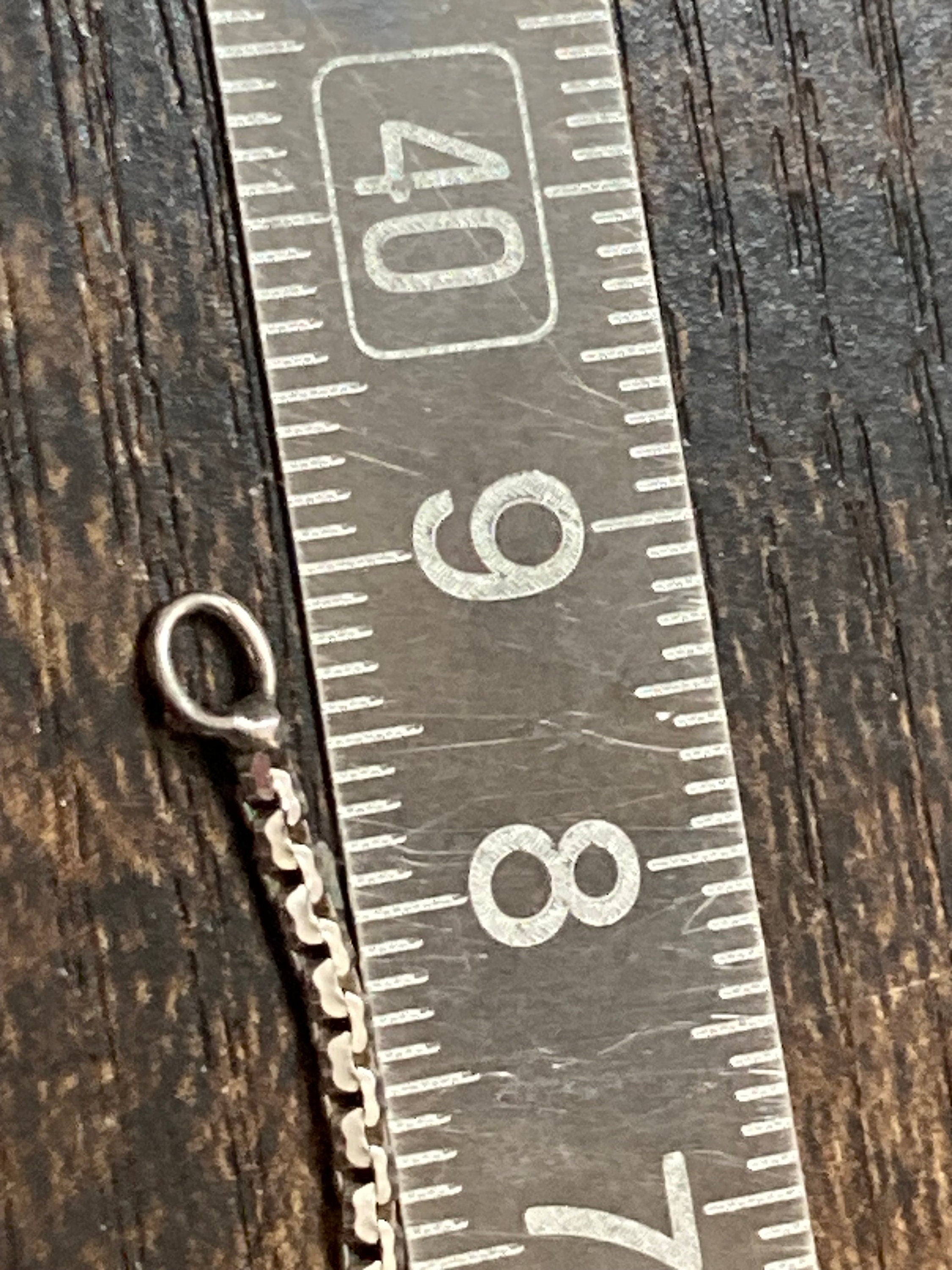 925 Sterling silver box chain knot necklace 39cm 5.7 grams
