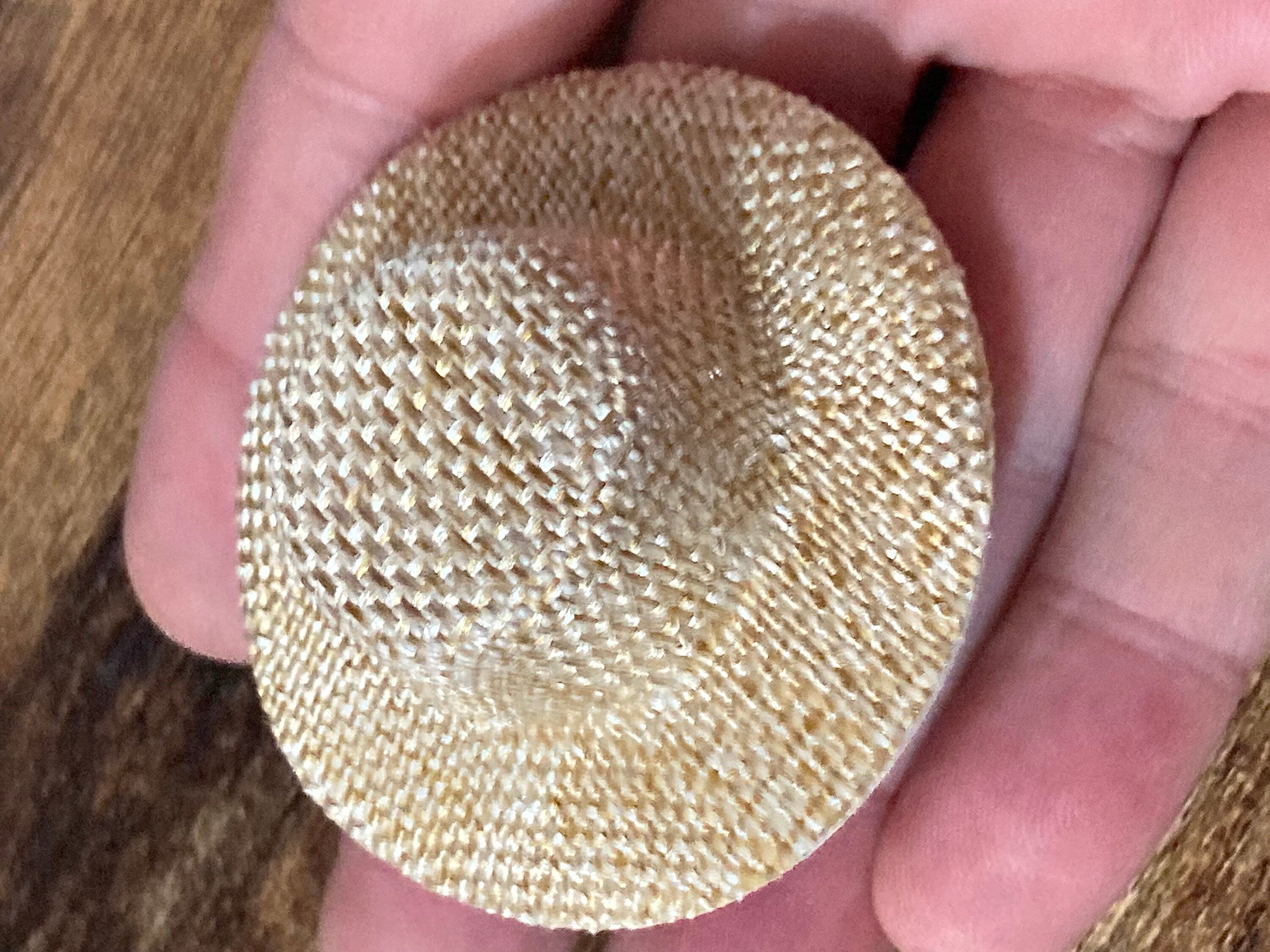 Miniature summer straw hat boater cake topper decoration scenery dolls hat