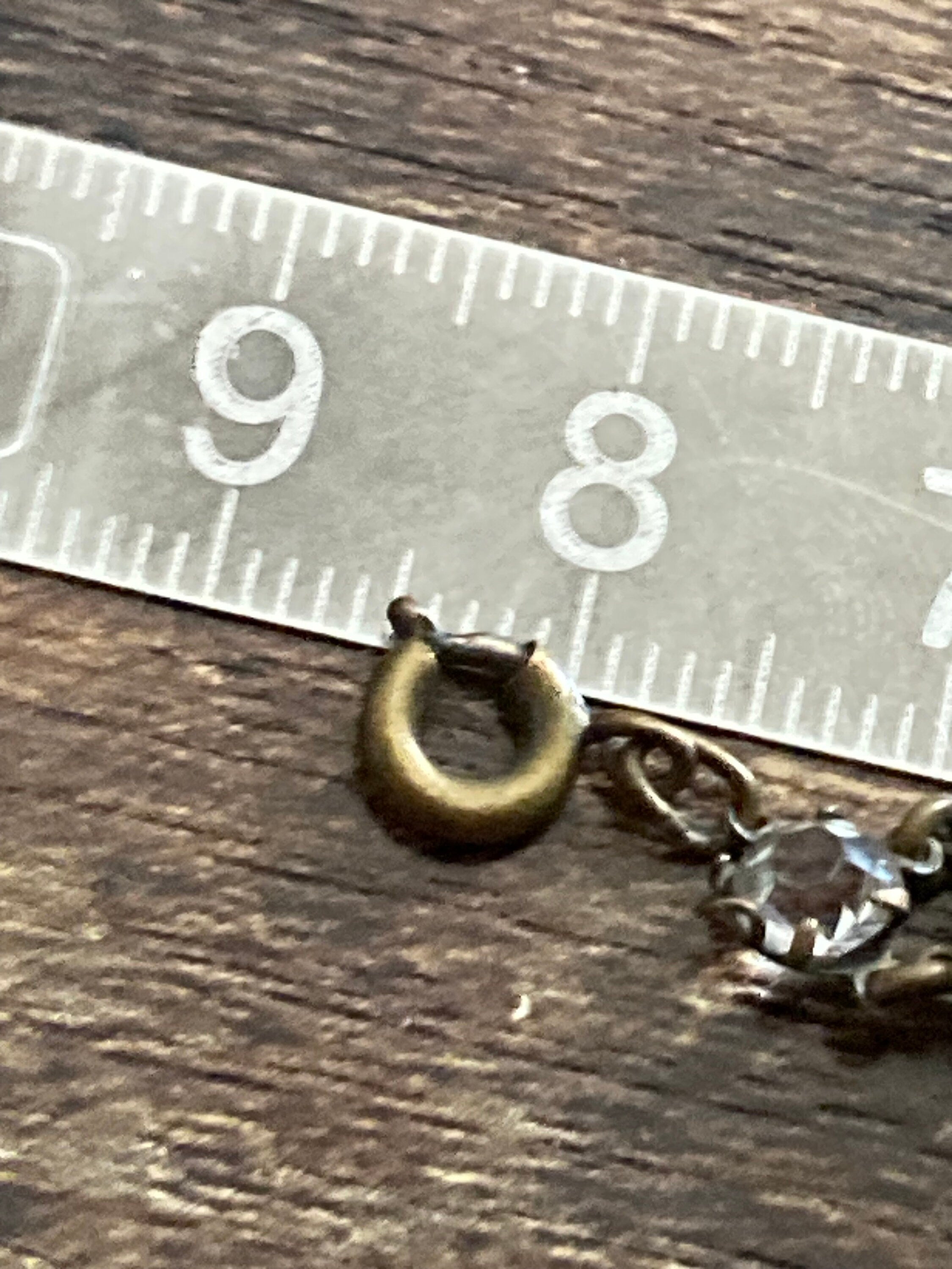 Victorian black Vauxhall glass and clear paste bracelet