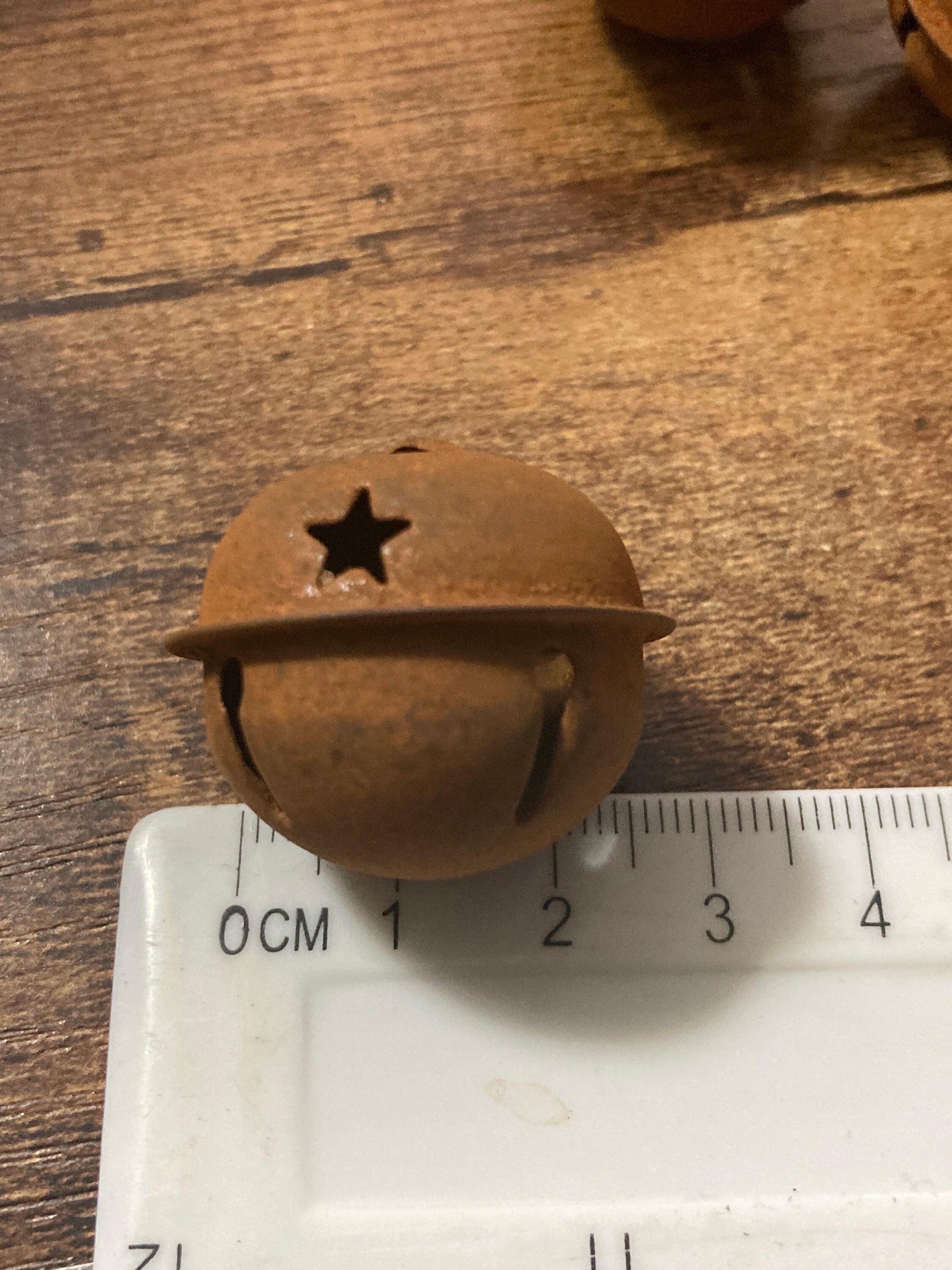 Rusty Brass Jingle Bells: Christmas Rustic Craft Bells (Set of 3)