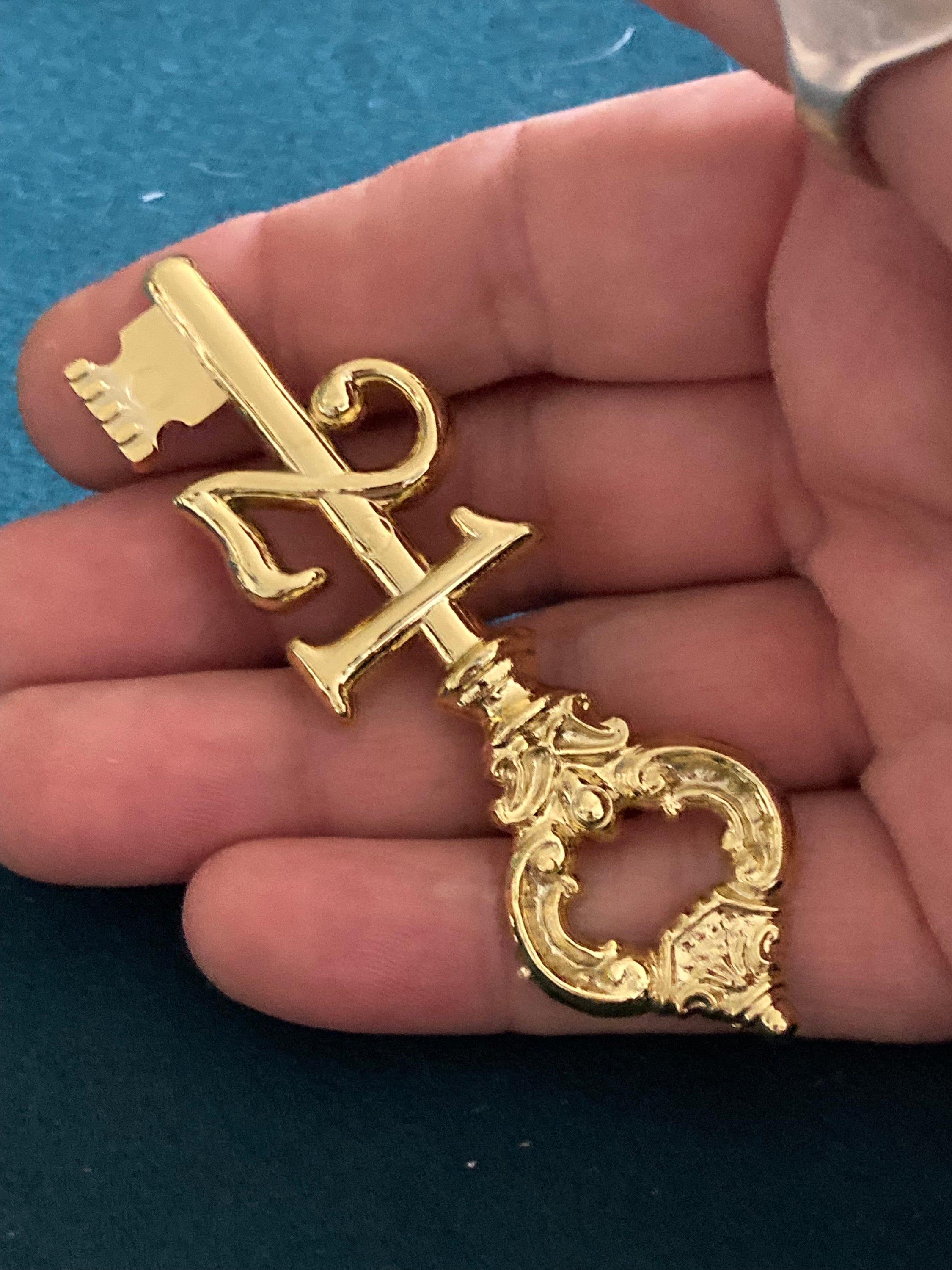 Vintage 21st Birthday Key to the Door gold Cake Decoration Happy Birthday Cake Topper Sign Home Baking