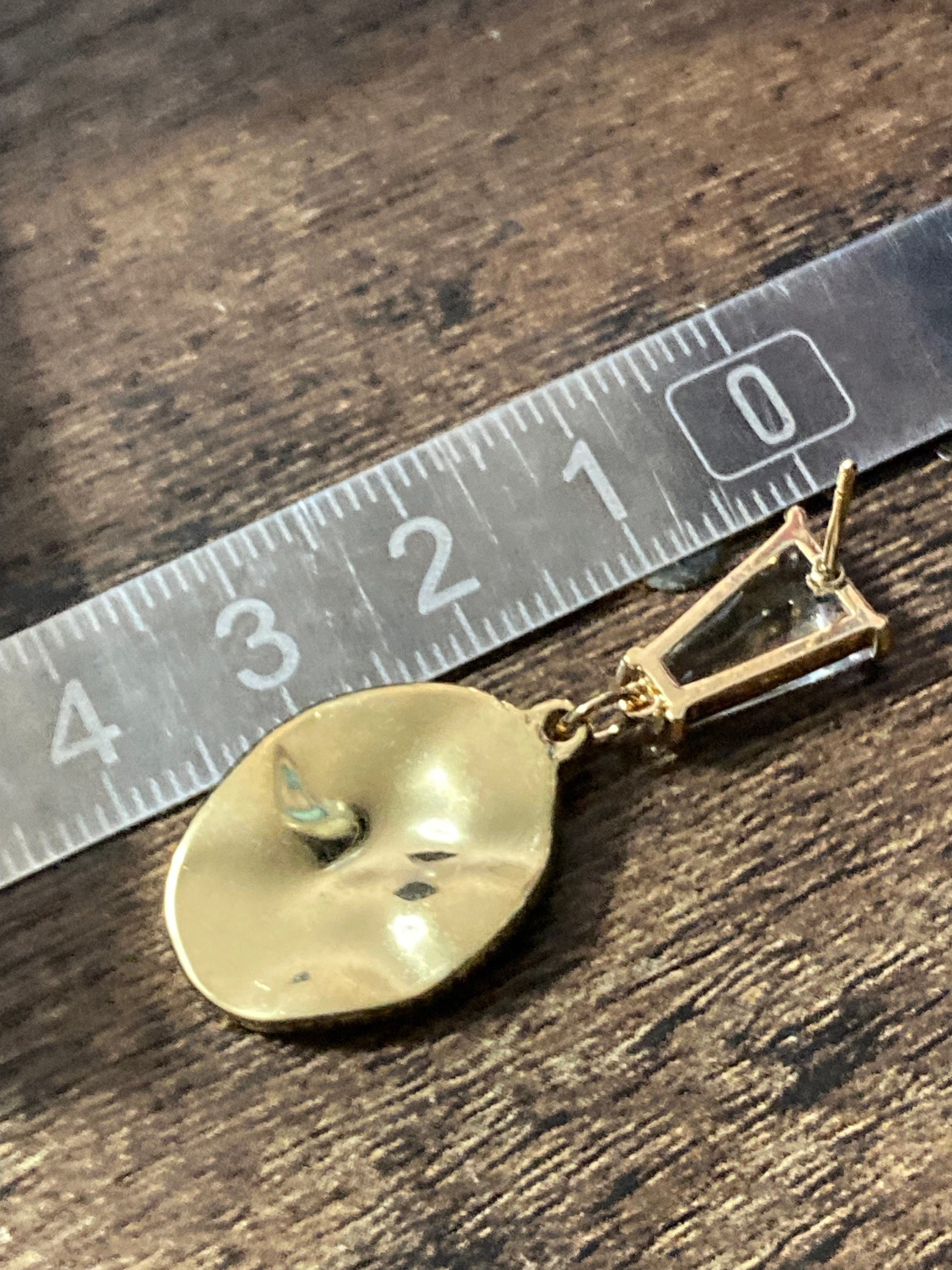 18k gold plated crystal diamanté clear religious cross drop post charm earrings