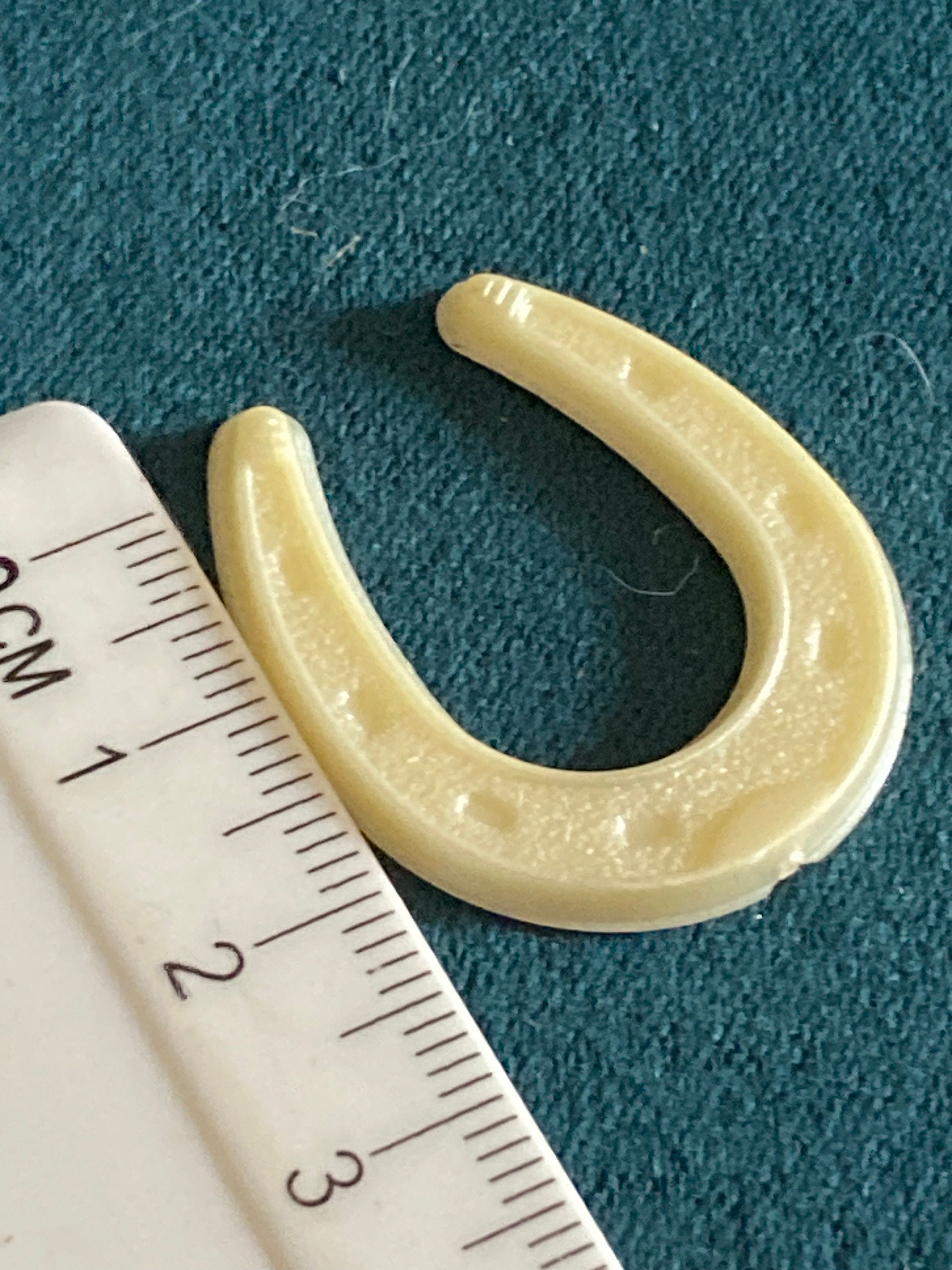 horse shoe Wedding Cake topper decoration Vintage baby warm cream plastic