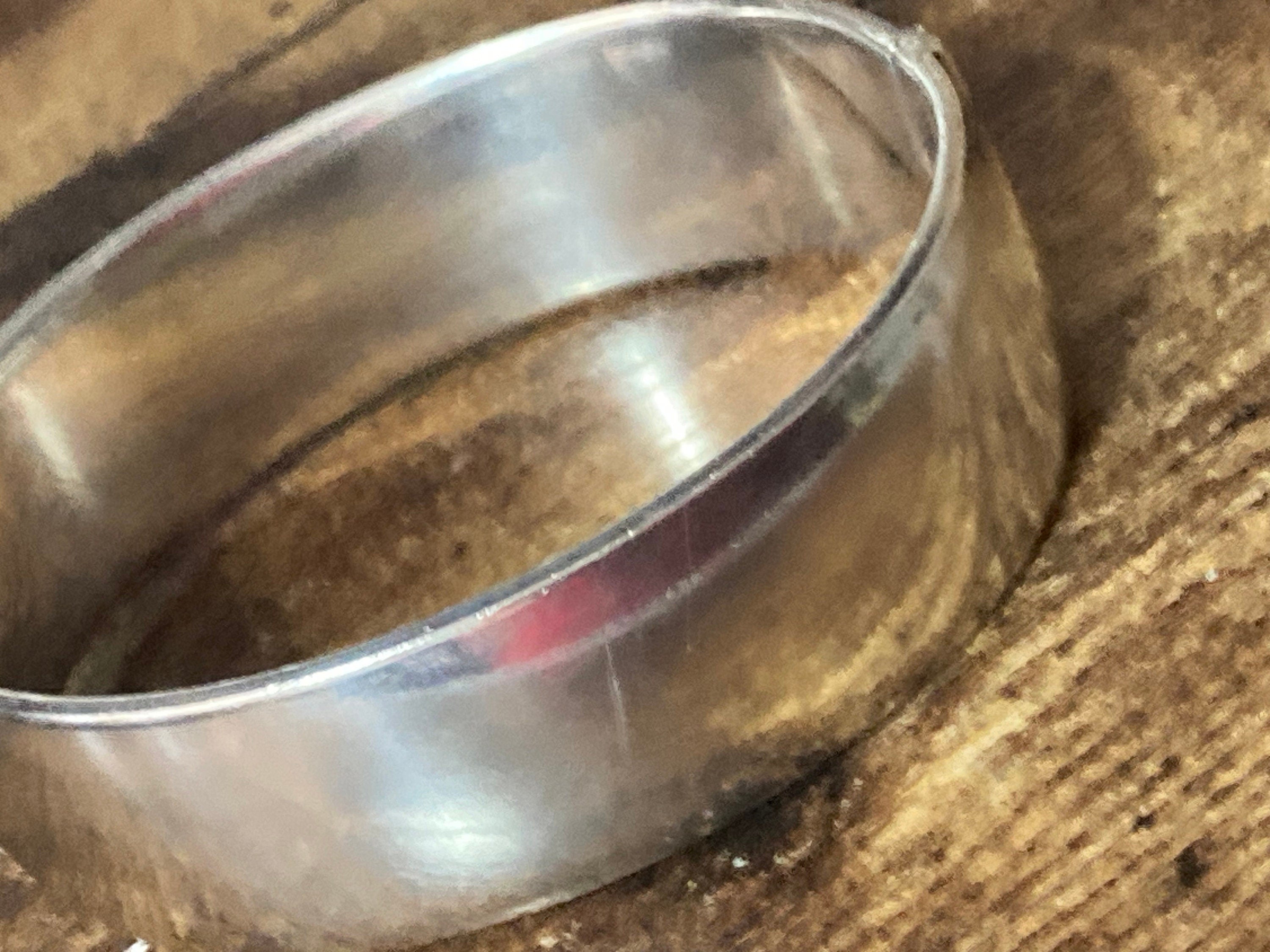 Wide sterling silver engraved floral 925 ornate bangle full hallmarks 44.6 gms bracelet