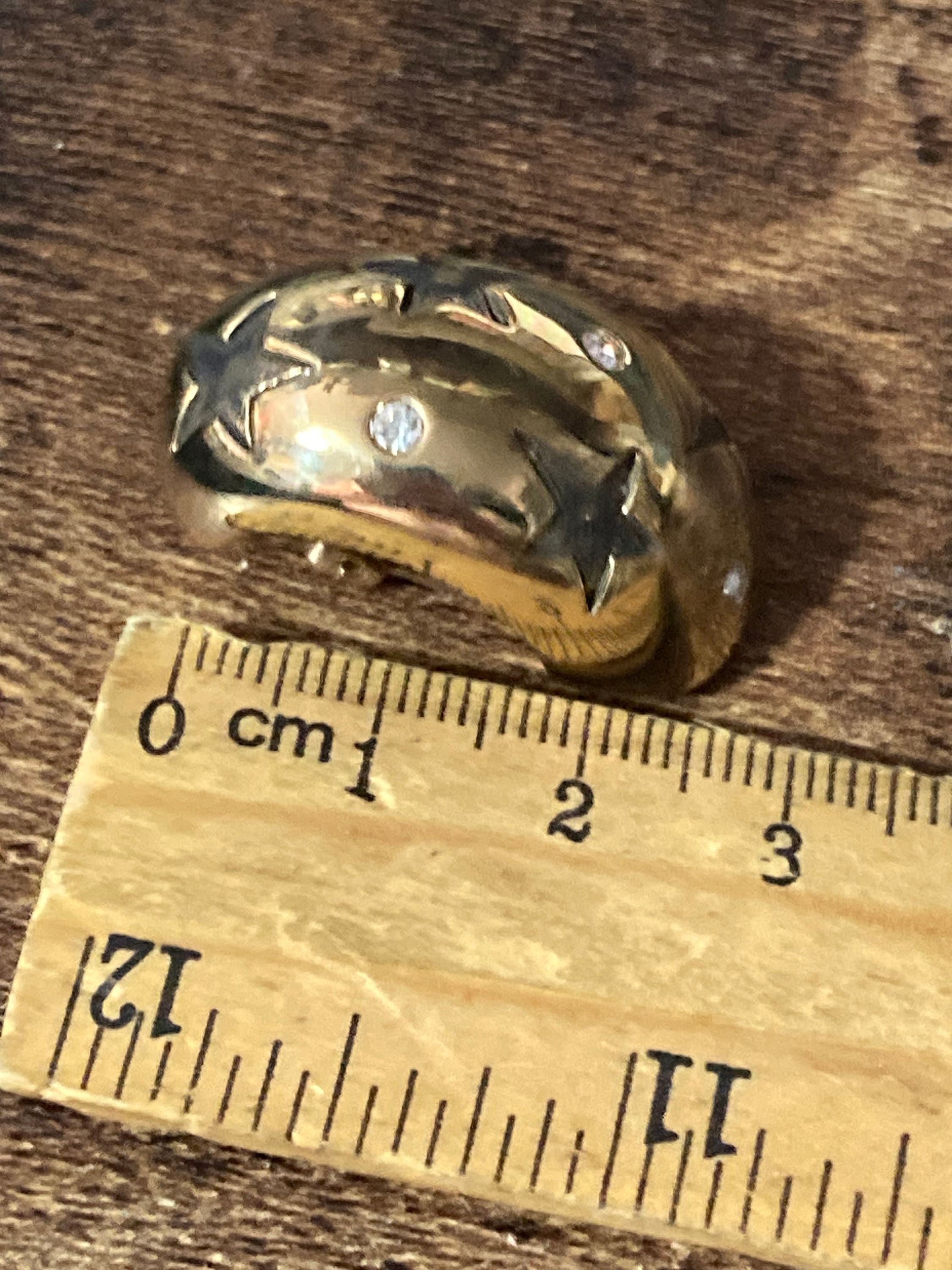 Pierre Lang Gold Plated Star Clip On Earrings: Austrian Diamanté Jewelry