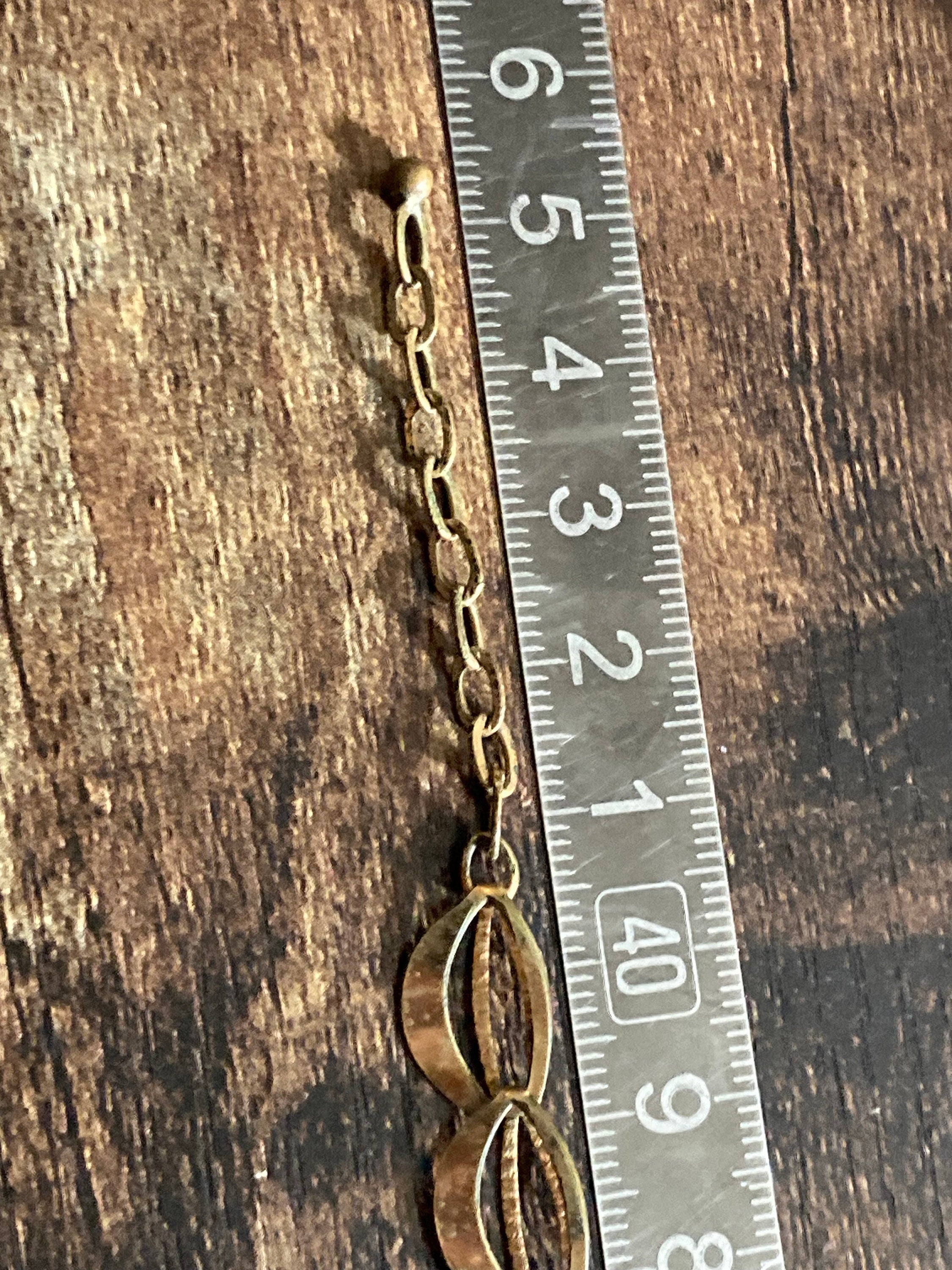 MCM signed JP rolled gold 1979s bark textured choker necklace to 45cm