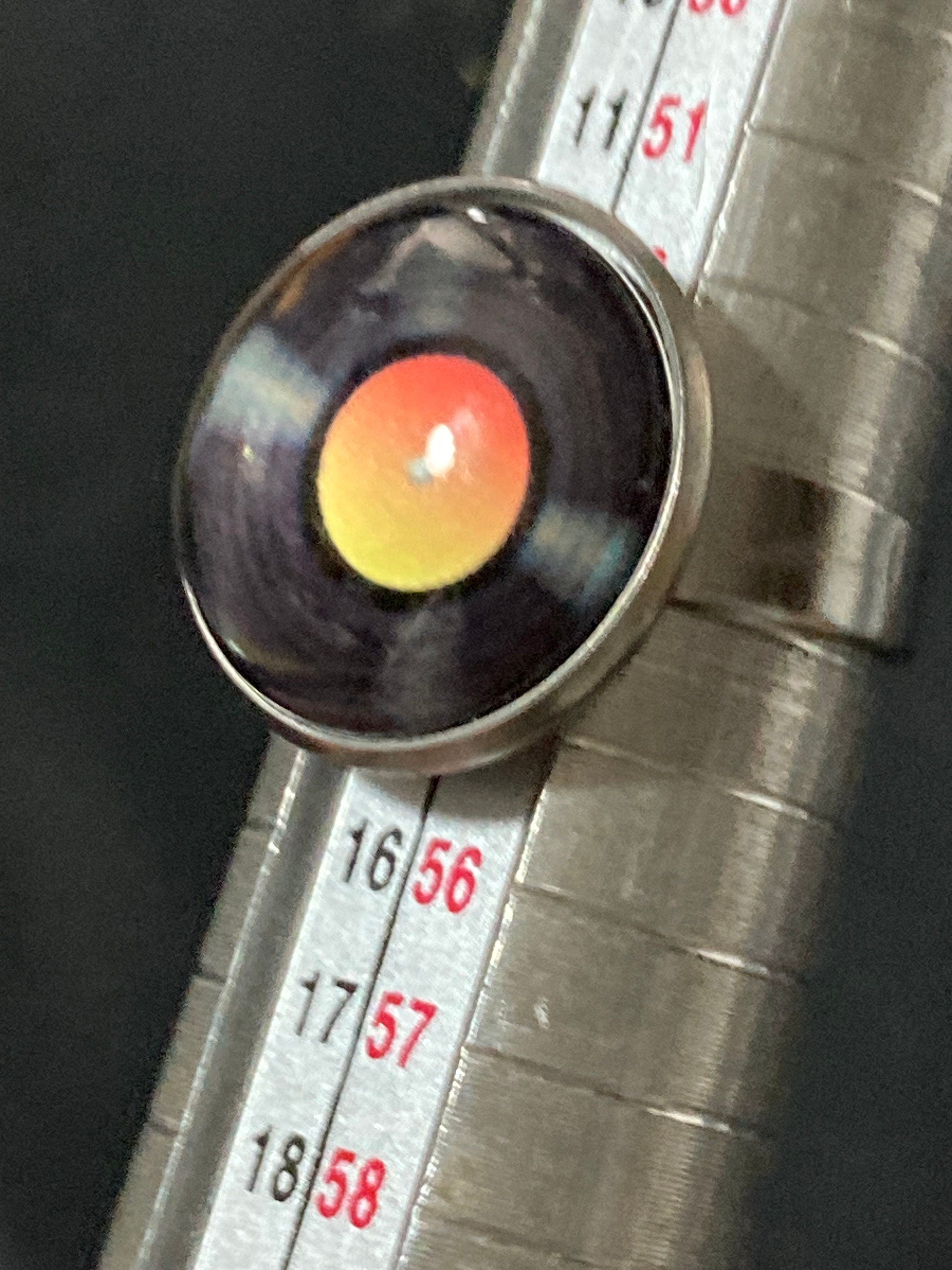Vinyl Record Ring: Stainless Steel Adjustable DJ Ring (Size M-Q)