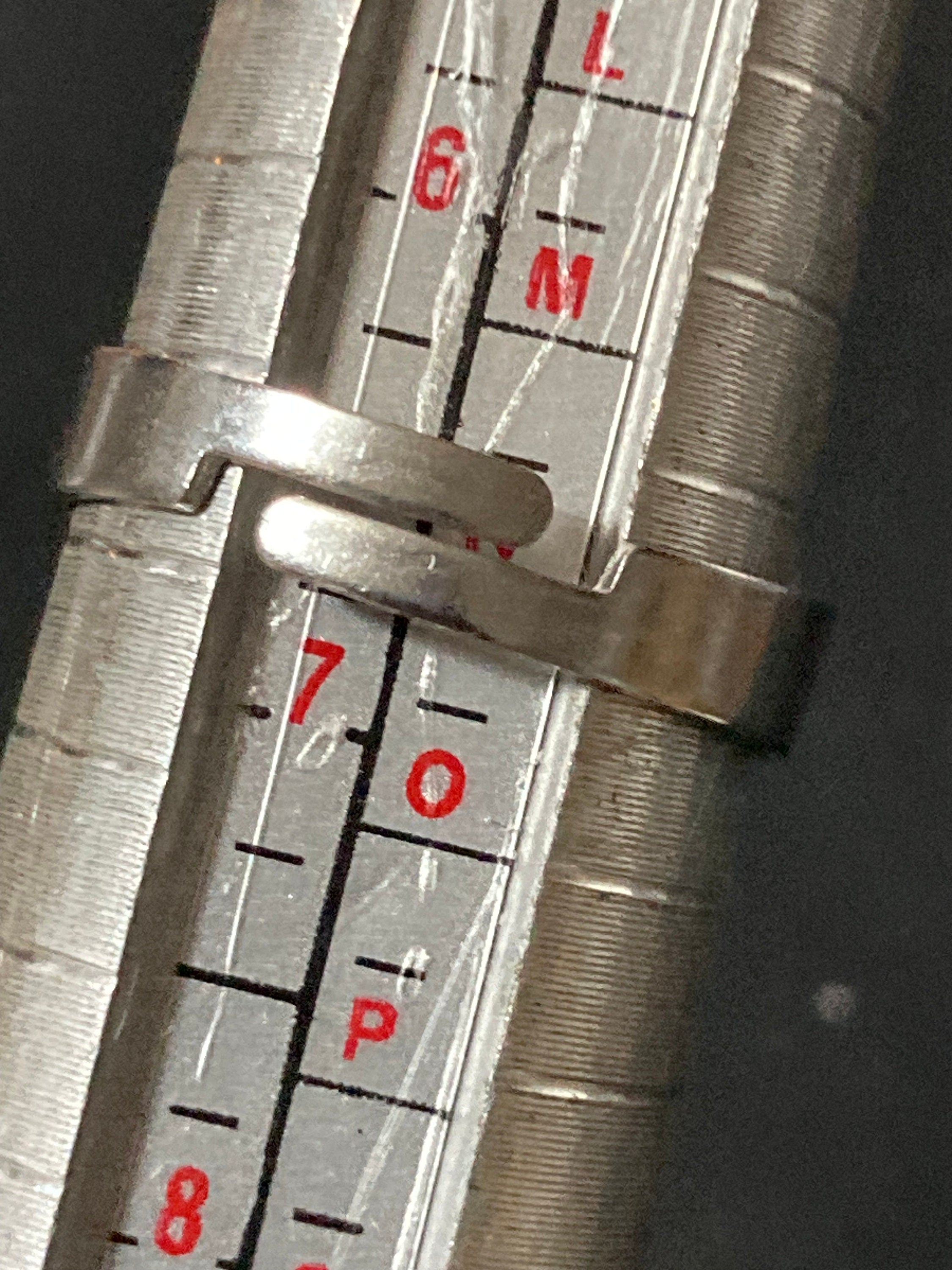 Vinyl Record Ring: Stainless Steel Adjustable DJ Ring (Size M-Q)
