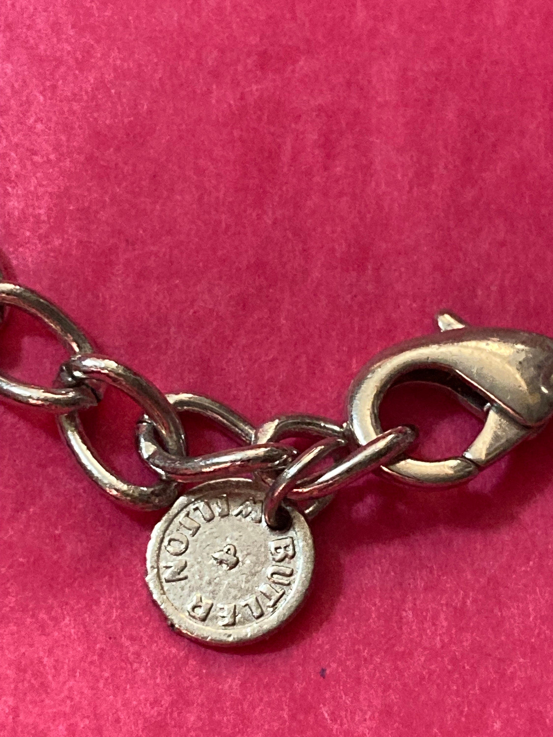 Butler and Wilson Rhinestone Chain Link Necklace - Black & Clear Diamante