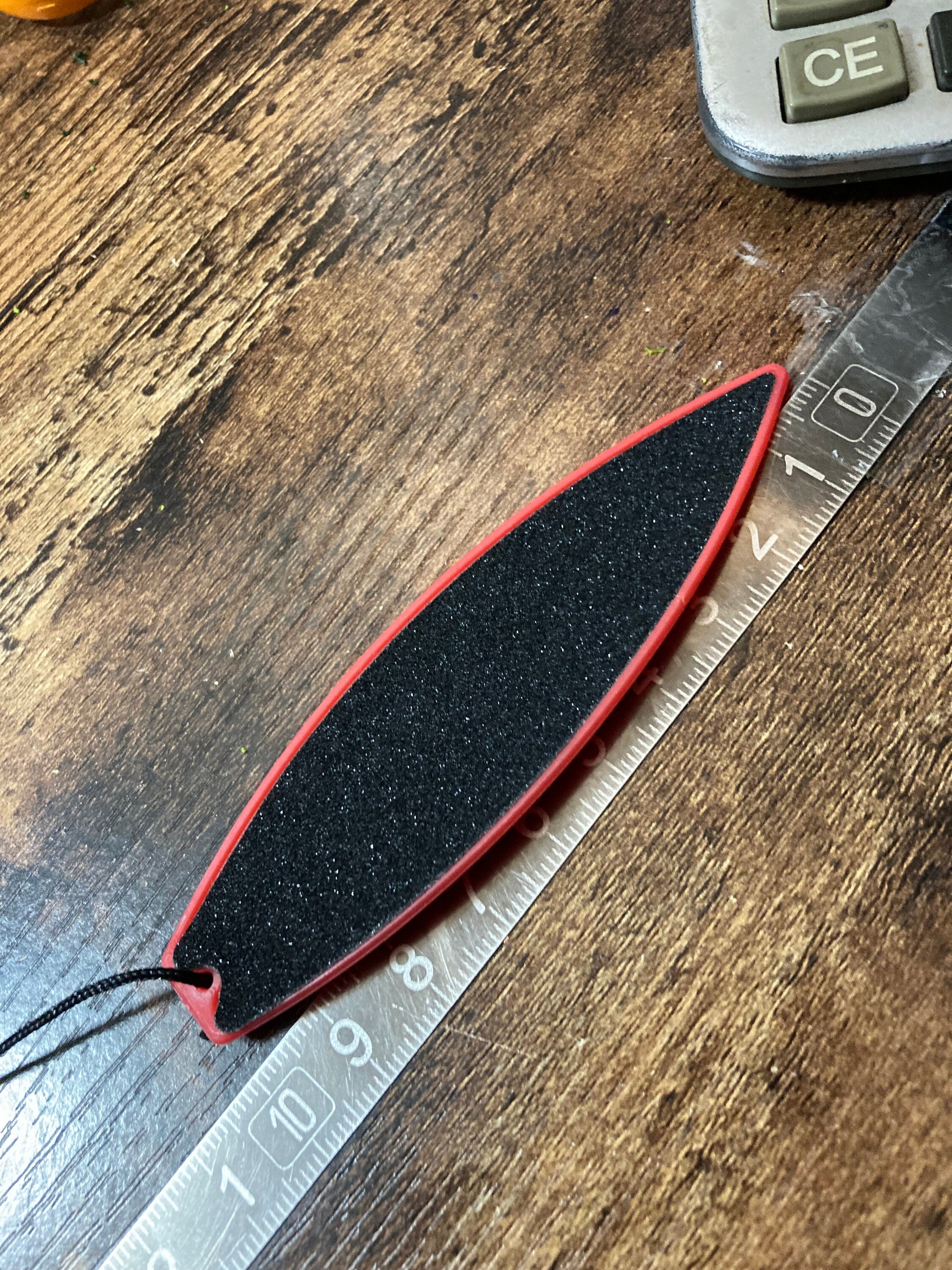 Miniature novelty finger paddle board windsurfer water sports cake topper plastic