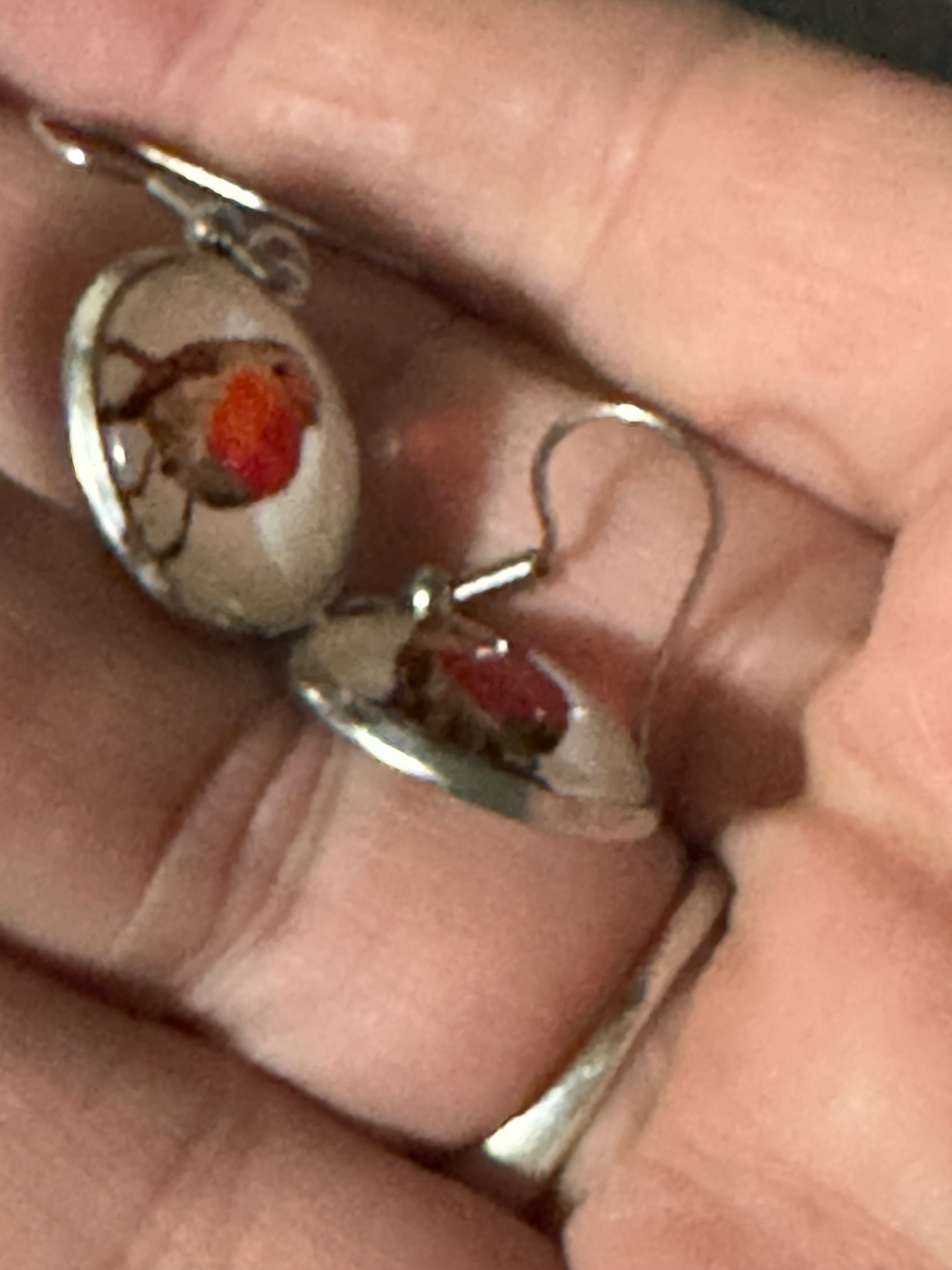 16mm Garden bird Robin redbreast stainless steel drop earrings silver