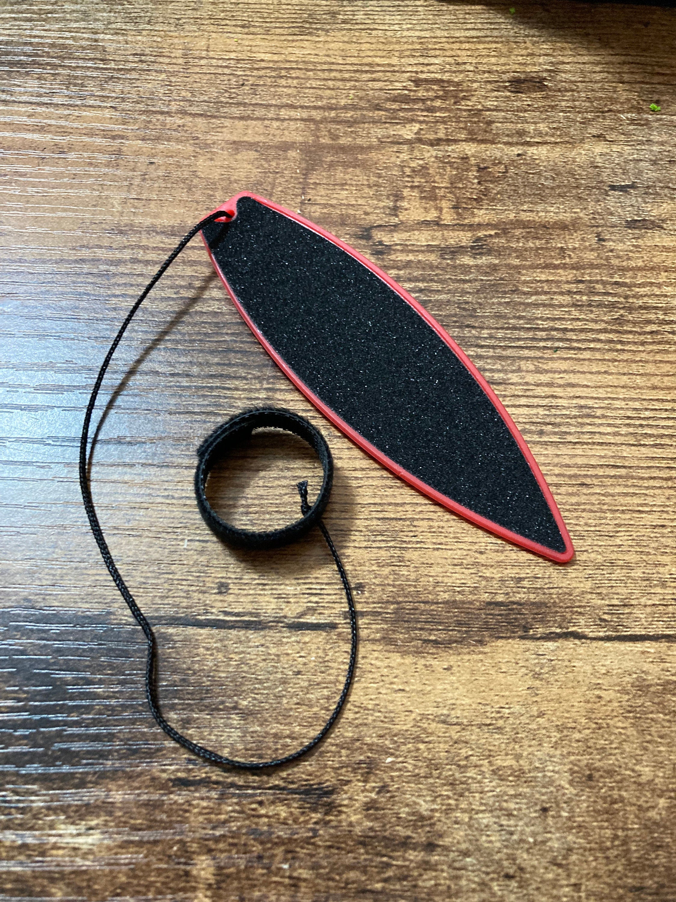 Miniature novelty finger paddle board windsurfer water sports cake topper plastic