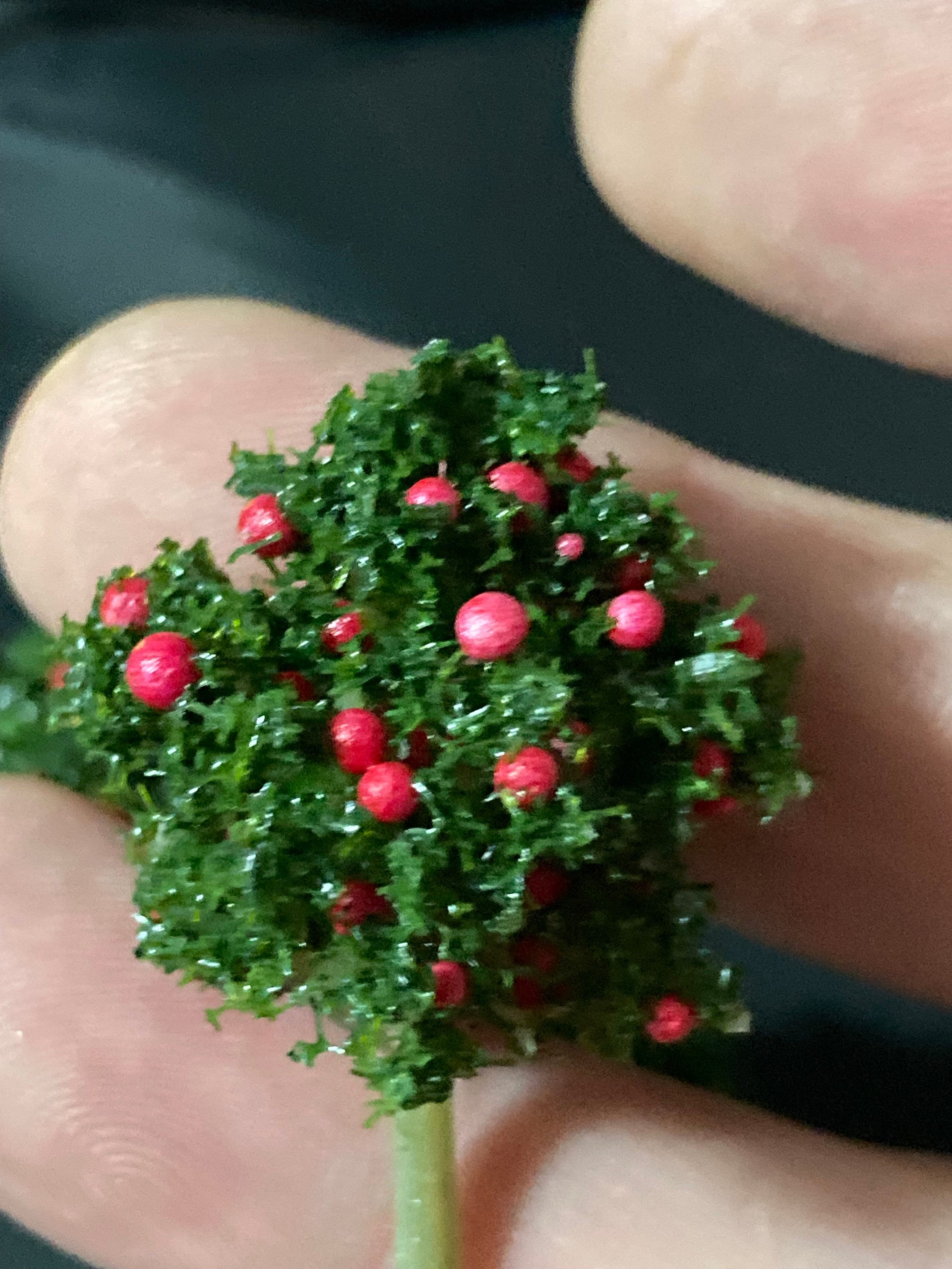 Miniature Apple Tree Cake Toppers: Micro Landscape Scenery (3 Pieces)