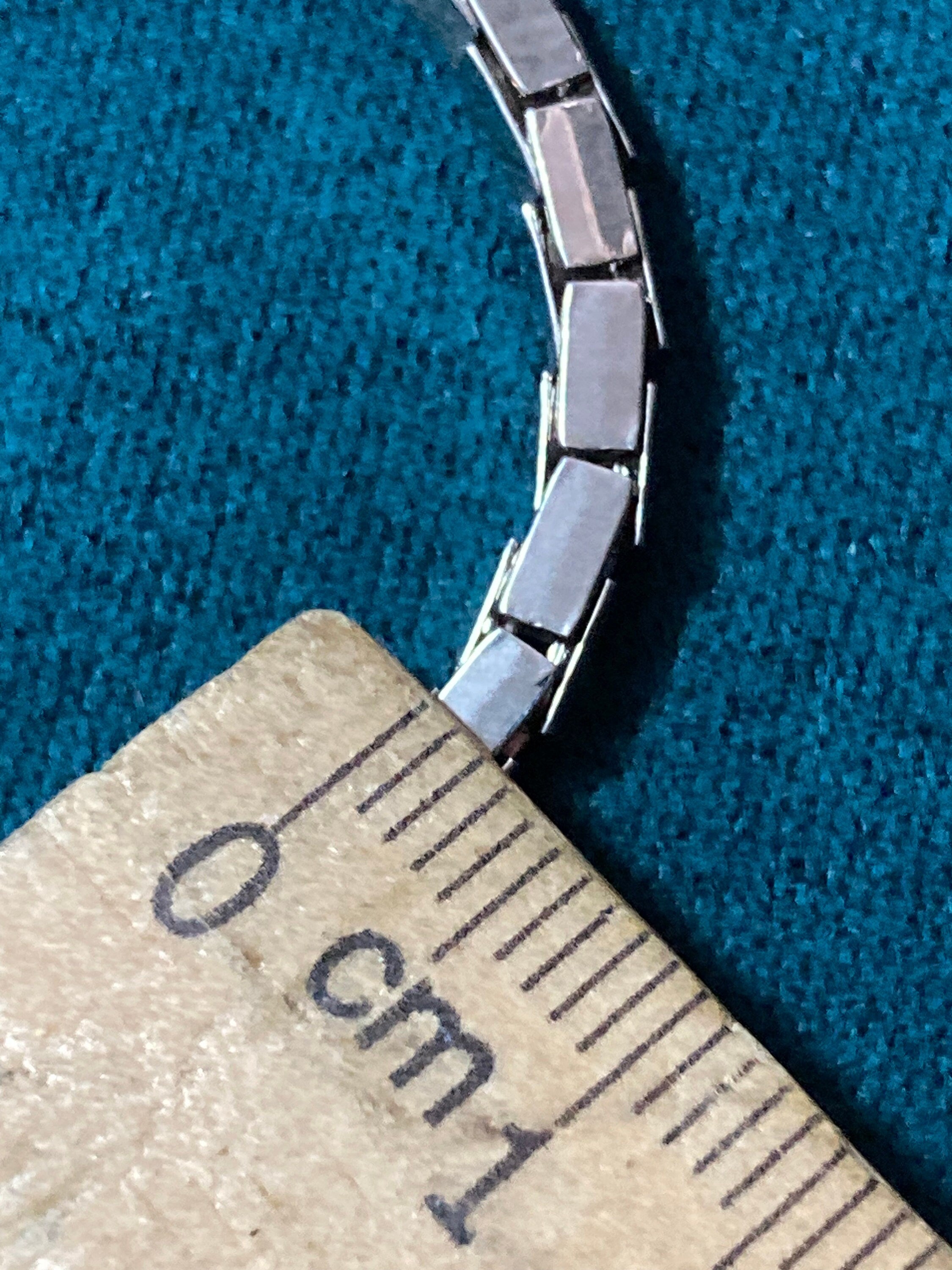 21” 69cm long chain necklace, vintage 80s silver plated