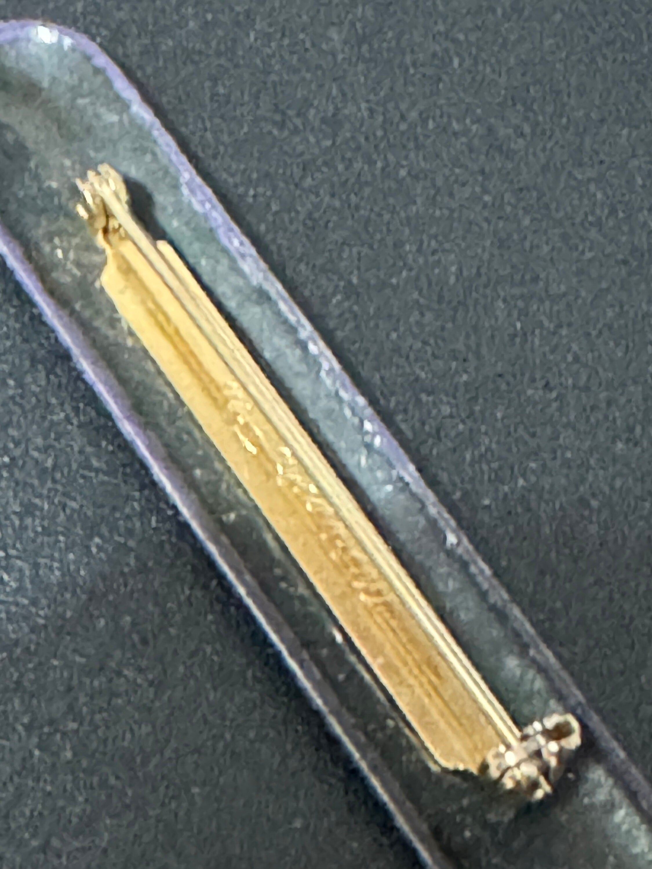 Vintage Michaela Frey Austrian Enamel Floral Bar Brooch