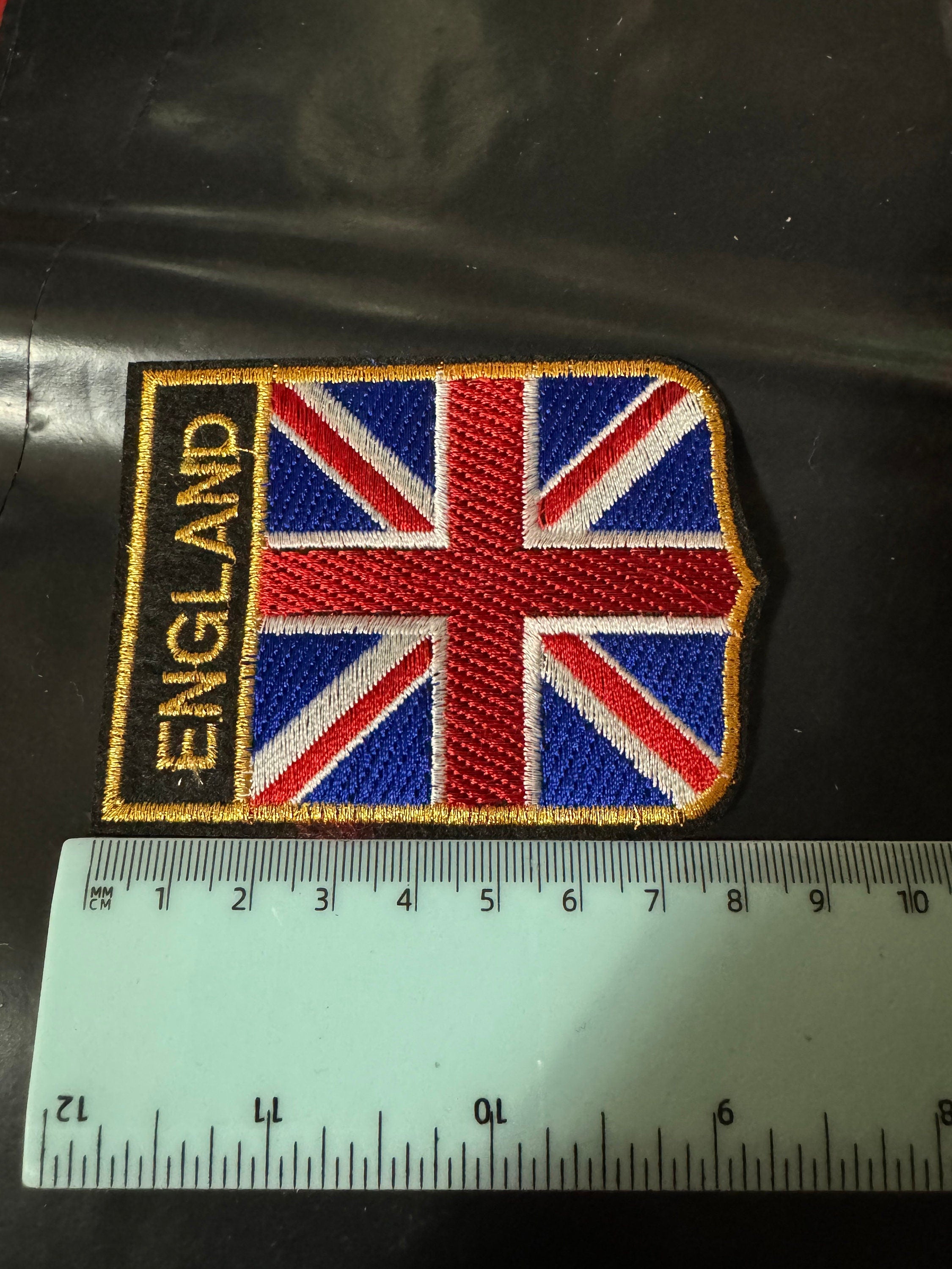 Large Union Jack Patch: England Flag Iron On Appliqué (6.5 x 9cm)
