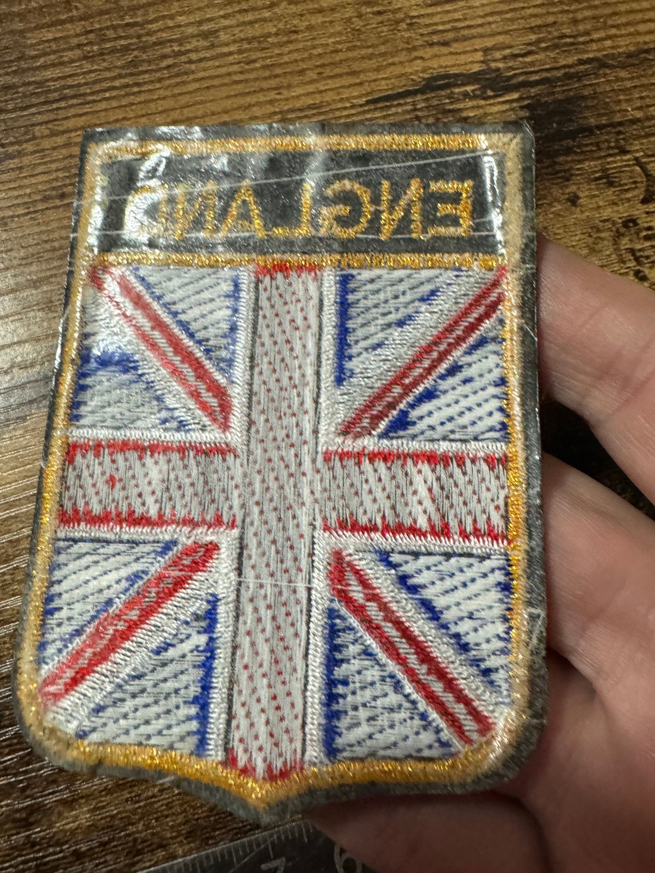 Large Union Jack Patch: England Flag Iron On Appliqué (6.5 x 9cm)