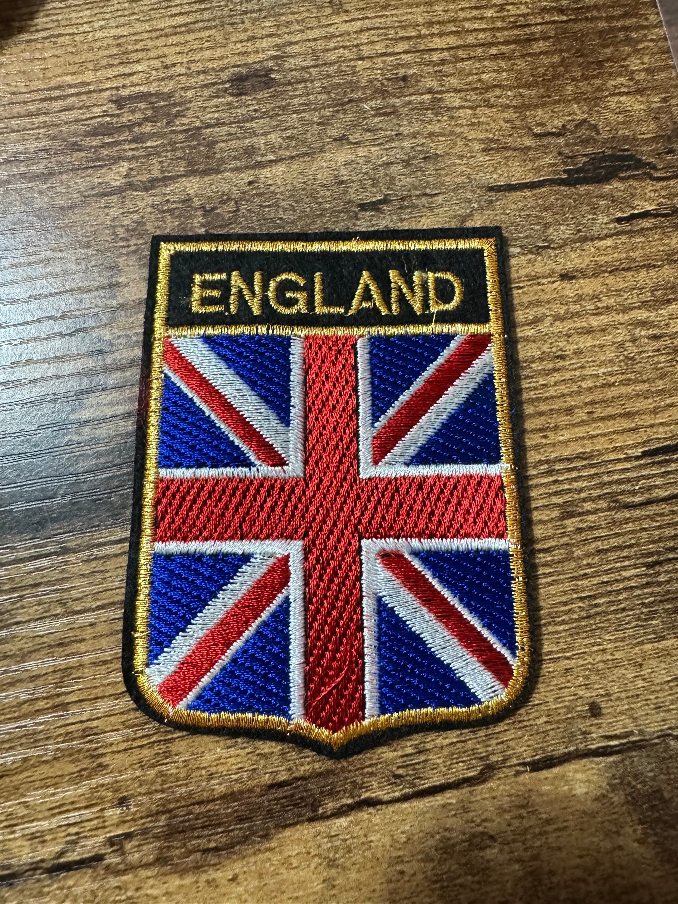 Large Union Jack Patch: England Flag Iron On Appliqué (6.5 x 9cm)