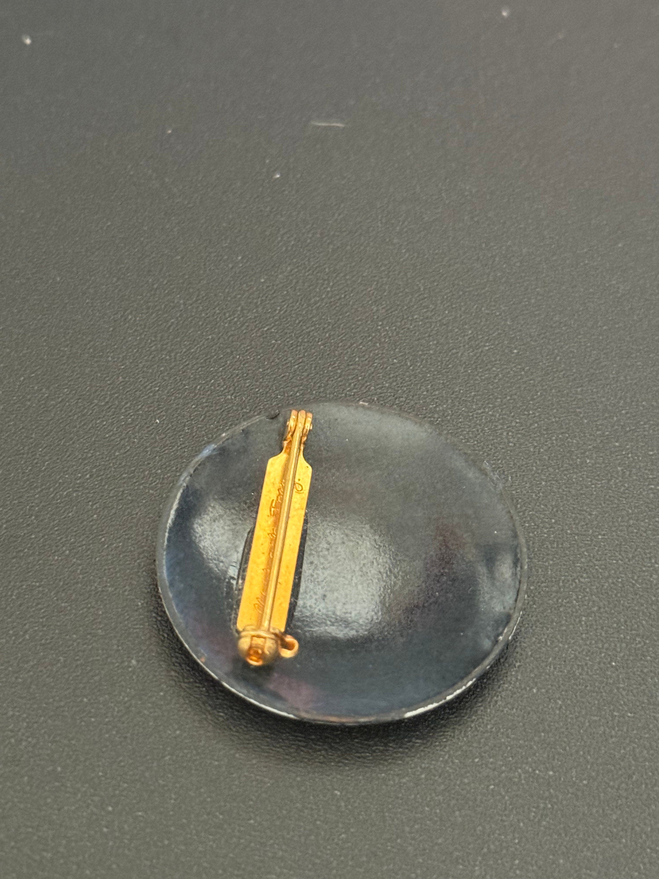 Vintage Michaela Frey Austrian Enamel Floral Brooch