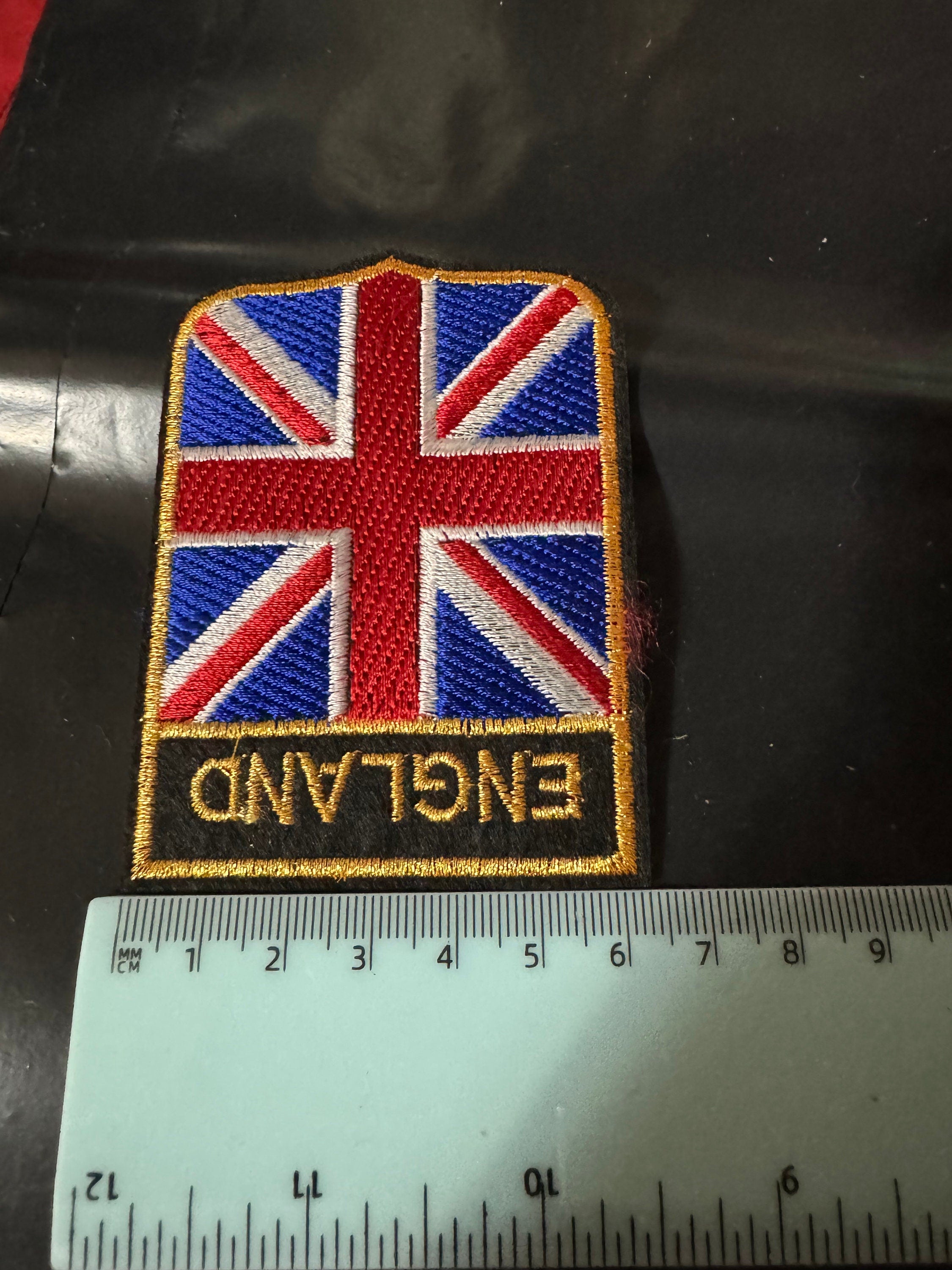 Large Union Jack Patch: England Flag Iron On Appliqué (6.5 x 9cm)