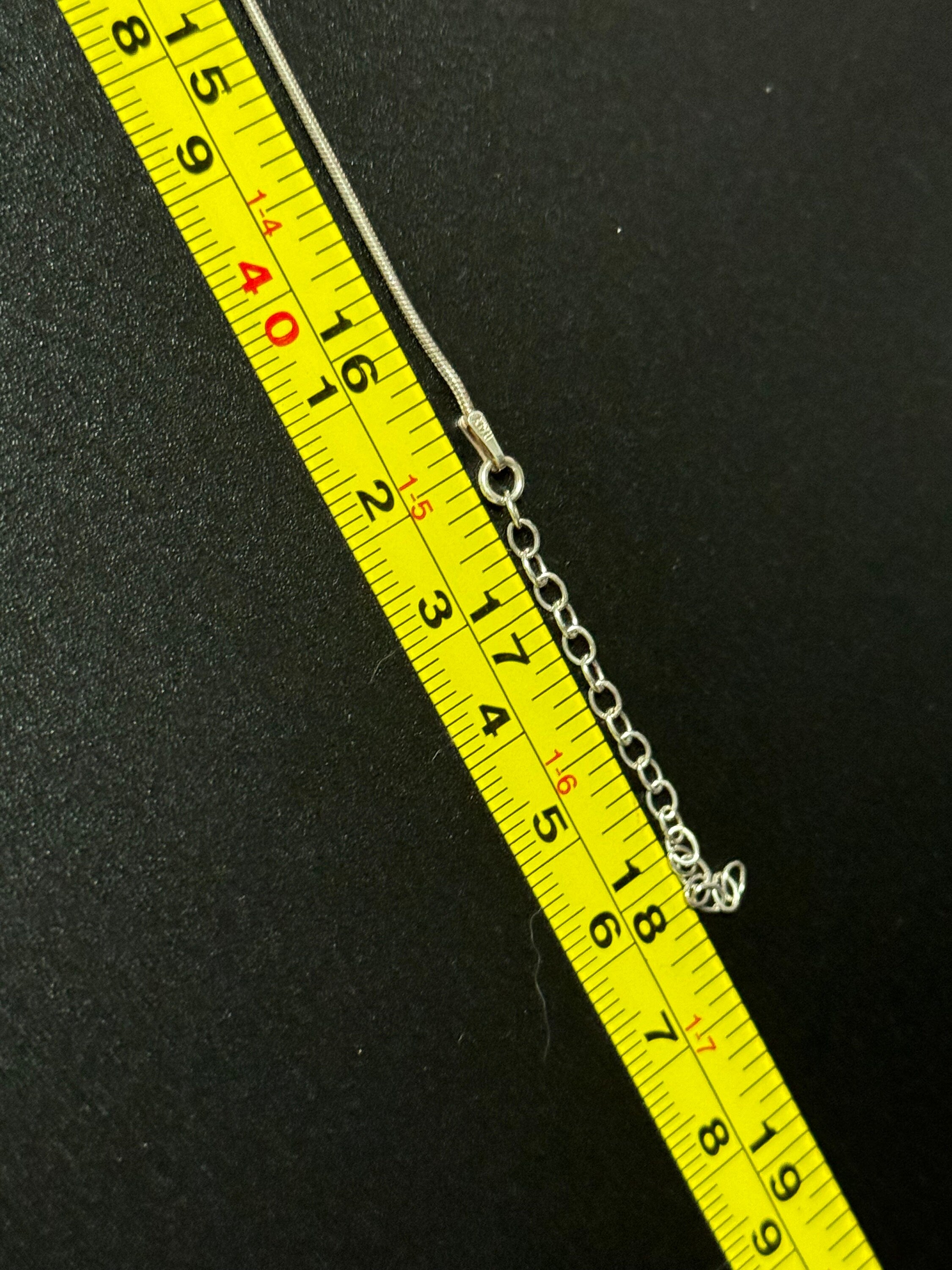 Retro sterling silver 925 faceted cut rose quartz pendant necklace in sterling chain