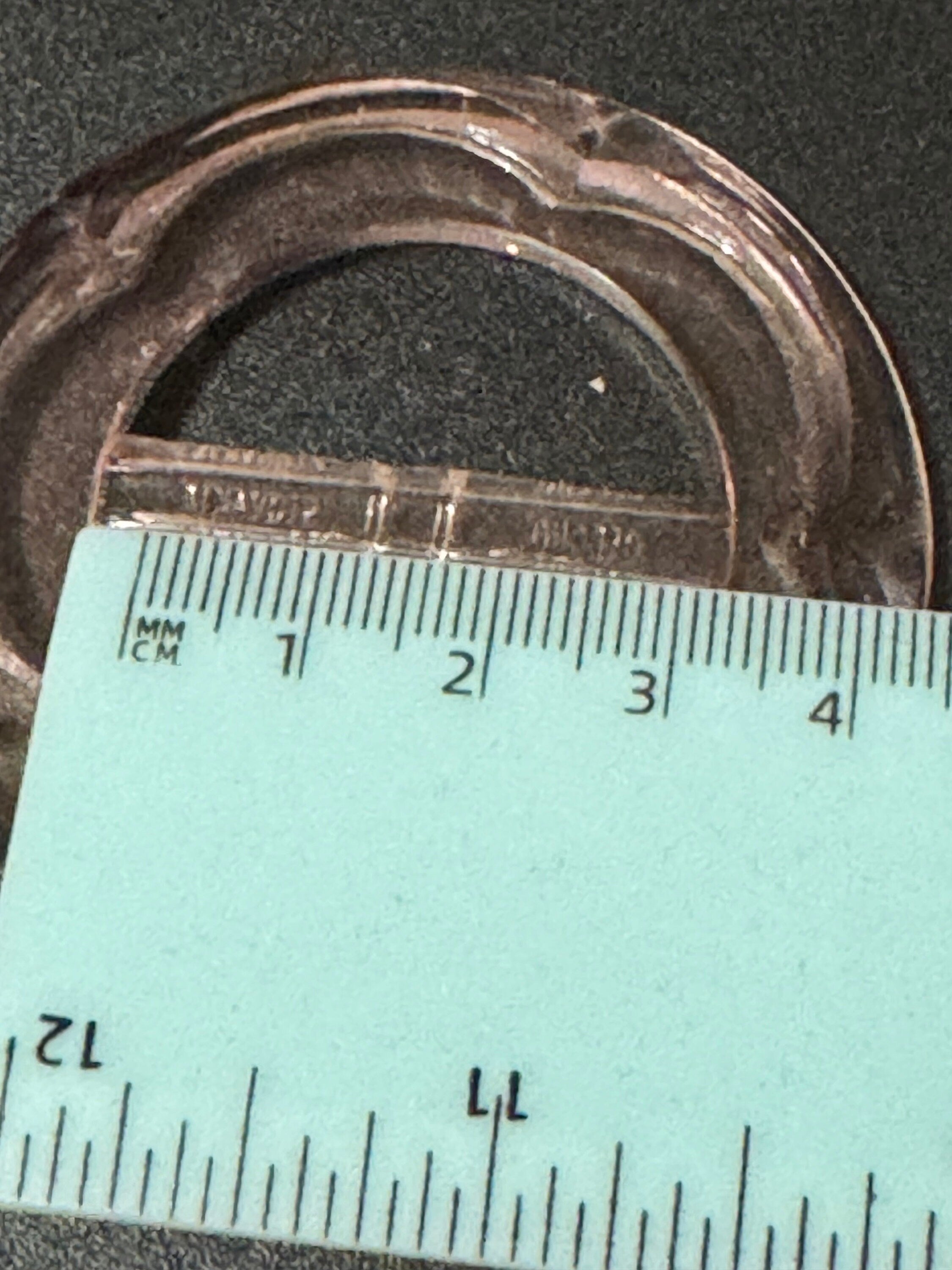 Czech Glass vintage Antique large Soft pink glass belt buckle Haberdashery Sewing dressmaking