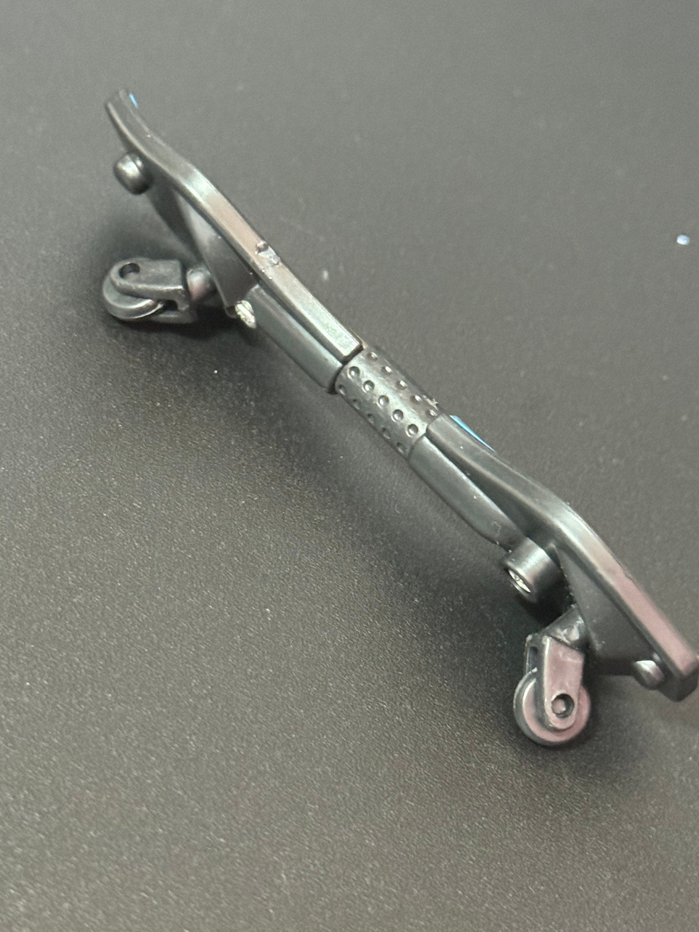 Miniature skateboard cake topper decoration, craft scenery