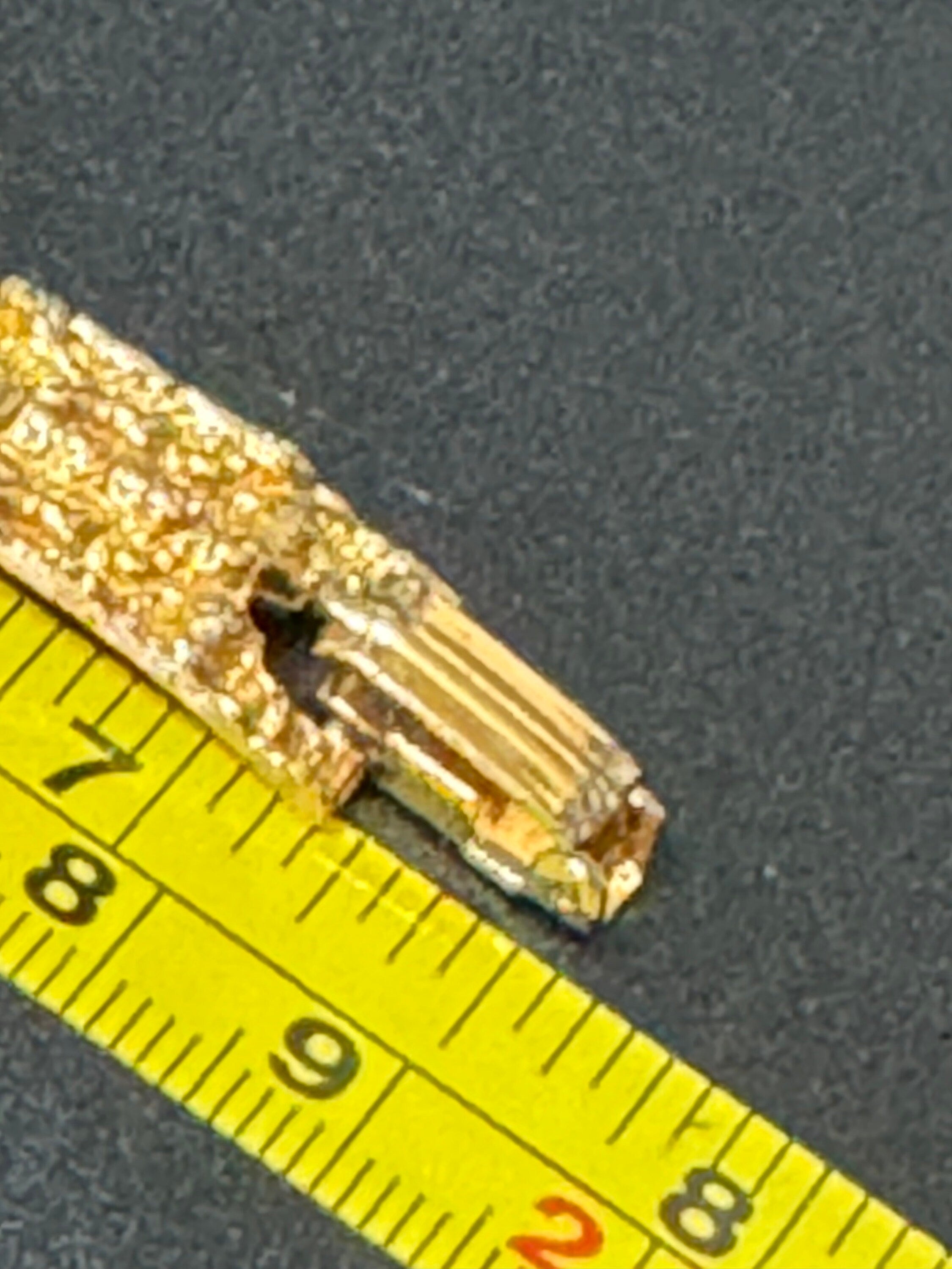 Vintage 1970s Gold Tone Brutalist Panel Bracelet